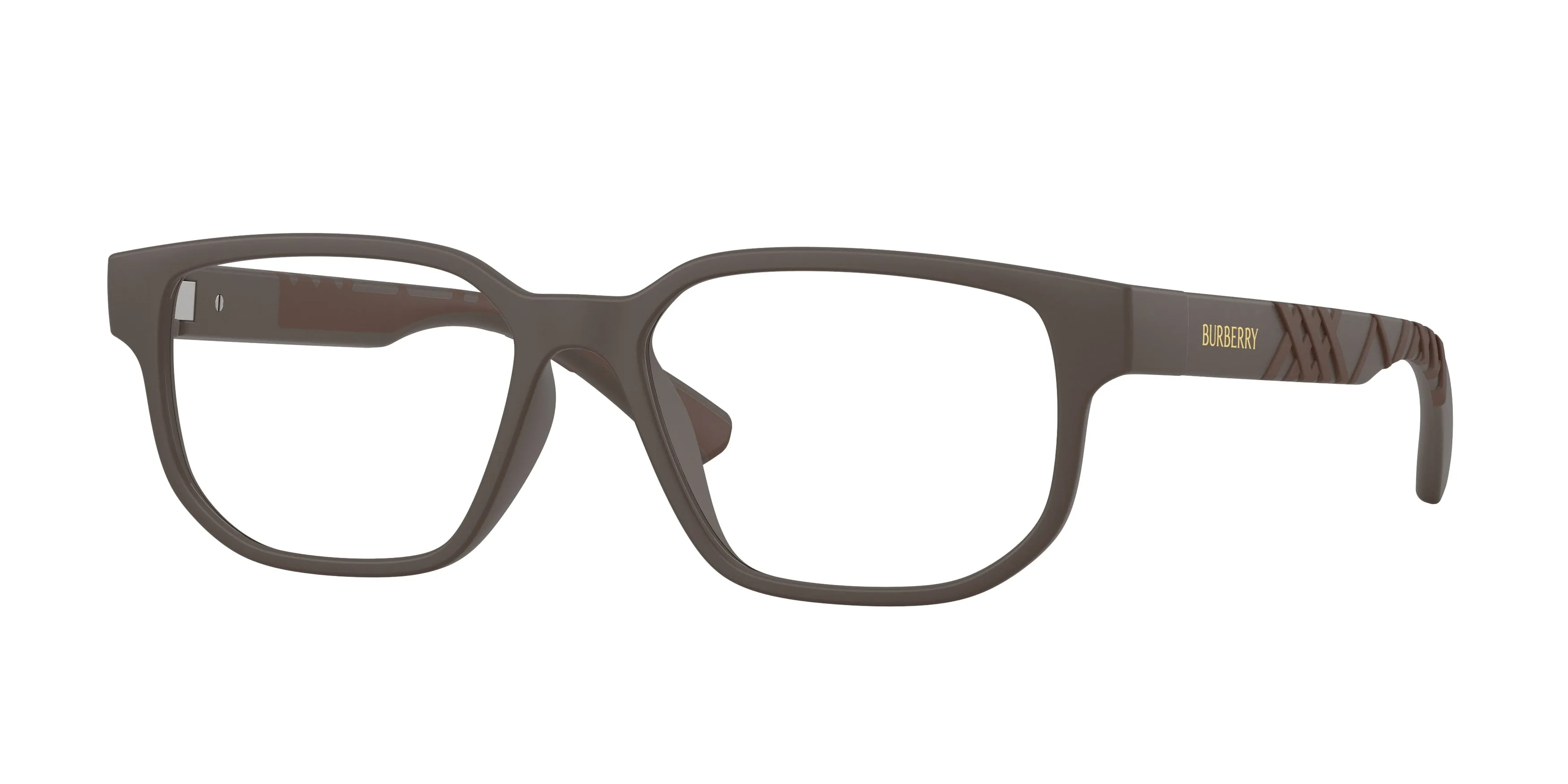 Burberry BE2474D 4234 Montature da vista Iniettato Marrone Trasparente Squadrata Normale - immagine 1