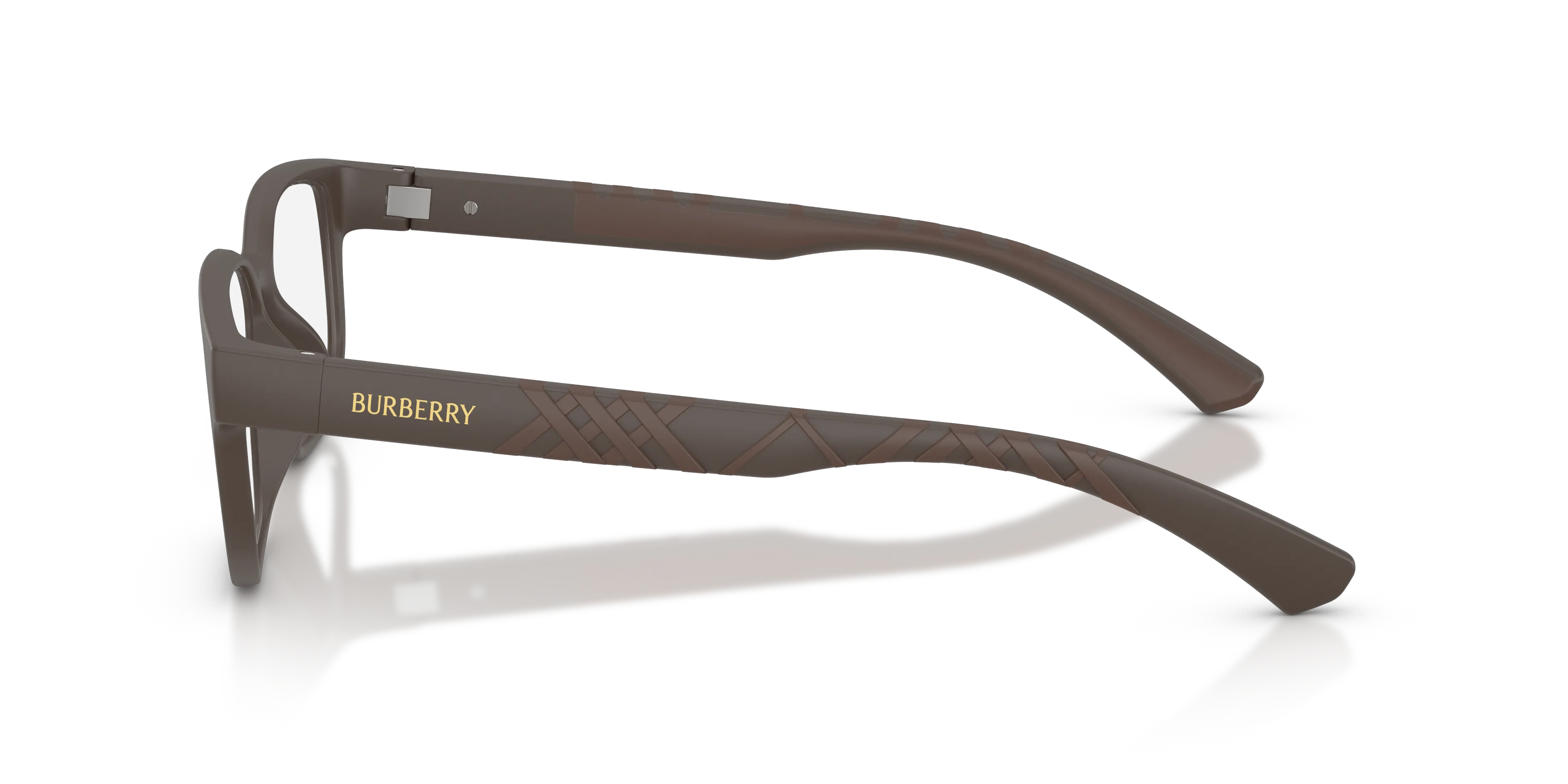 Burberry BE2474D 4234 Montature da vista Iniettato Marrone Trasparente Squadrata Normale - immagine 4