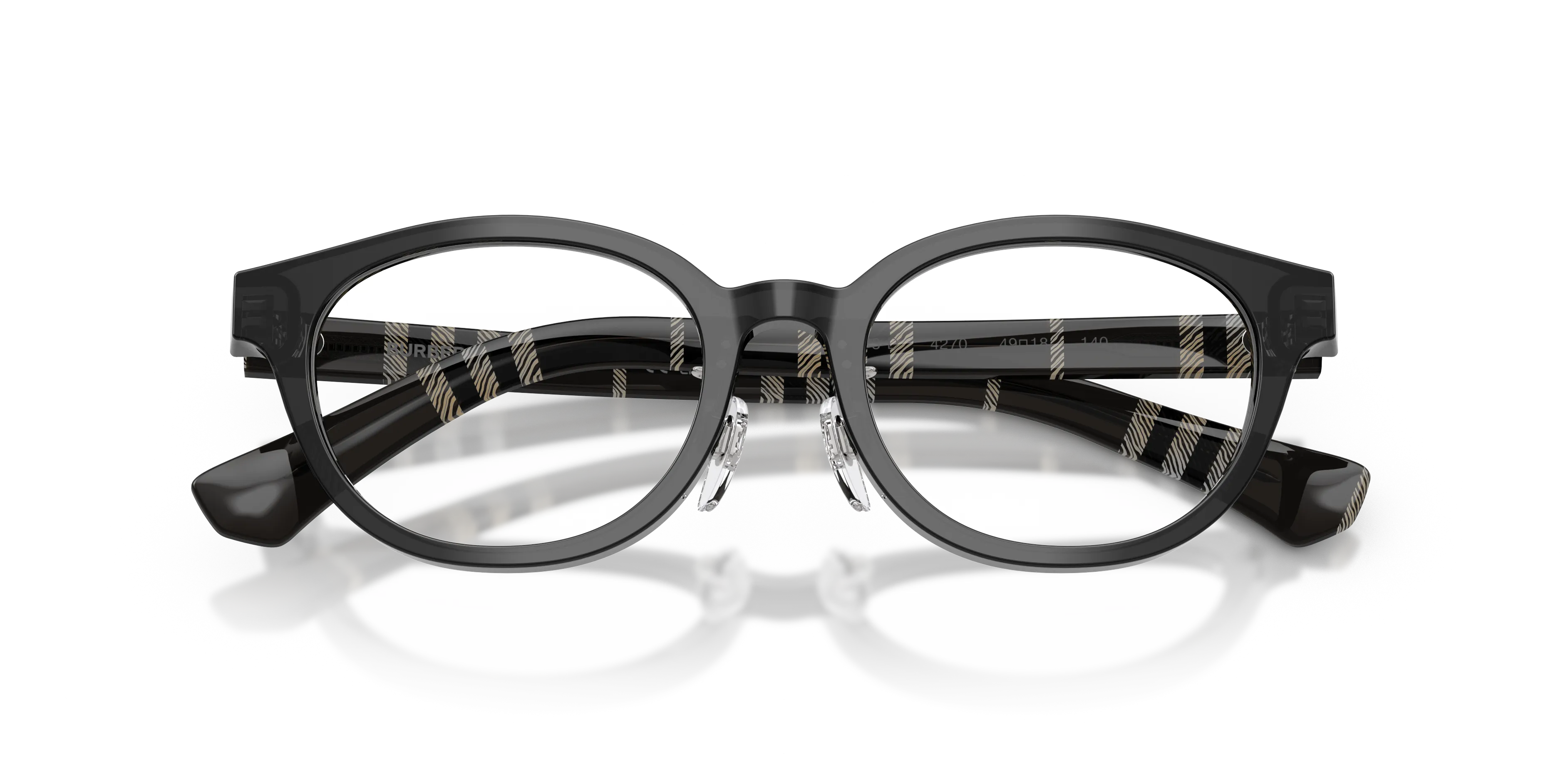Burberry BE2473D 4270 Montature da vista Acetato Grigio Trasparente Rotonda Normale - immagine 2