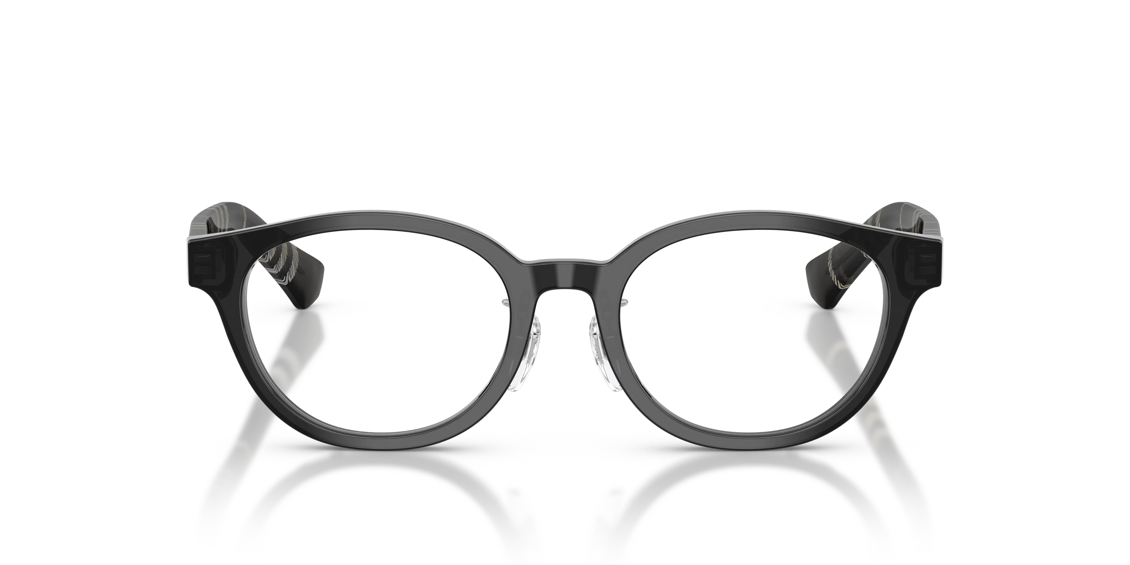 Burberry BE2473D 4270 Montature da vista Acetato Grigio Trasparente Rotonda Normale - immagine 3