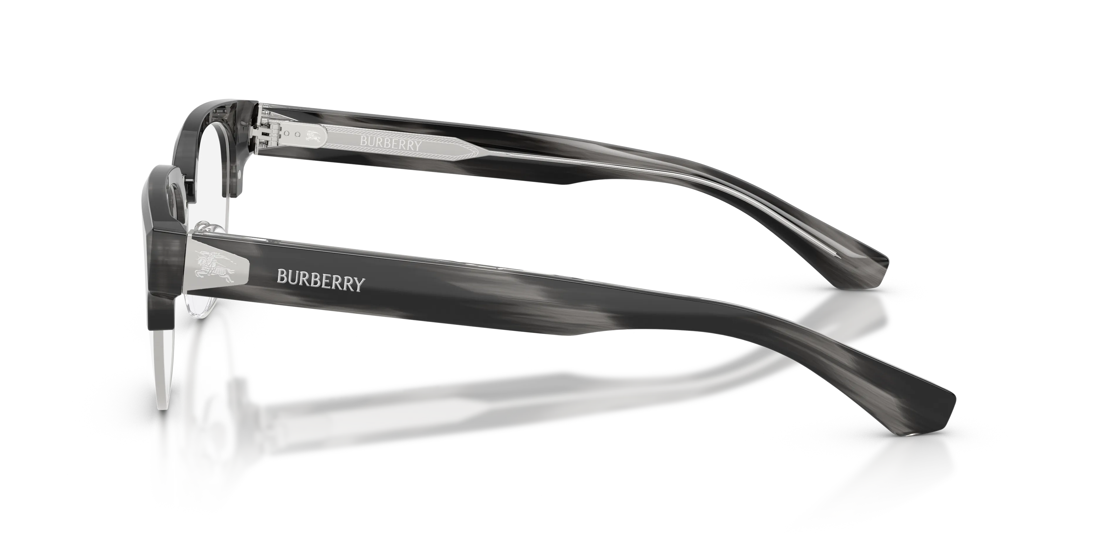 Burberry BE2472D 4254 Montature da vista Acetato Verde Trasparente Squadrata Normale - immagine 4