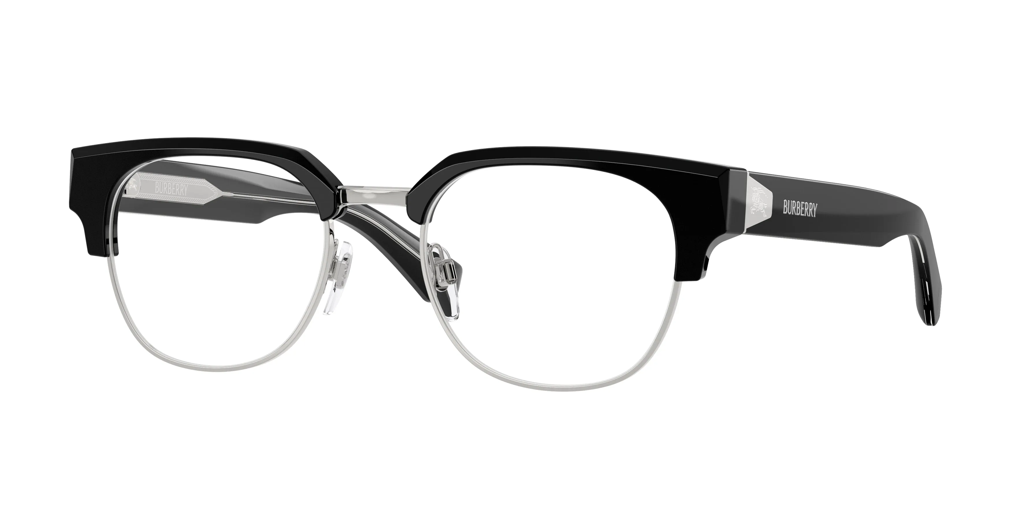 Burberry BE2472D 3001 Montature da vista Acetato Nero Trasparente Squadrata Normale - immagine 1