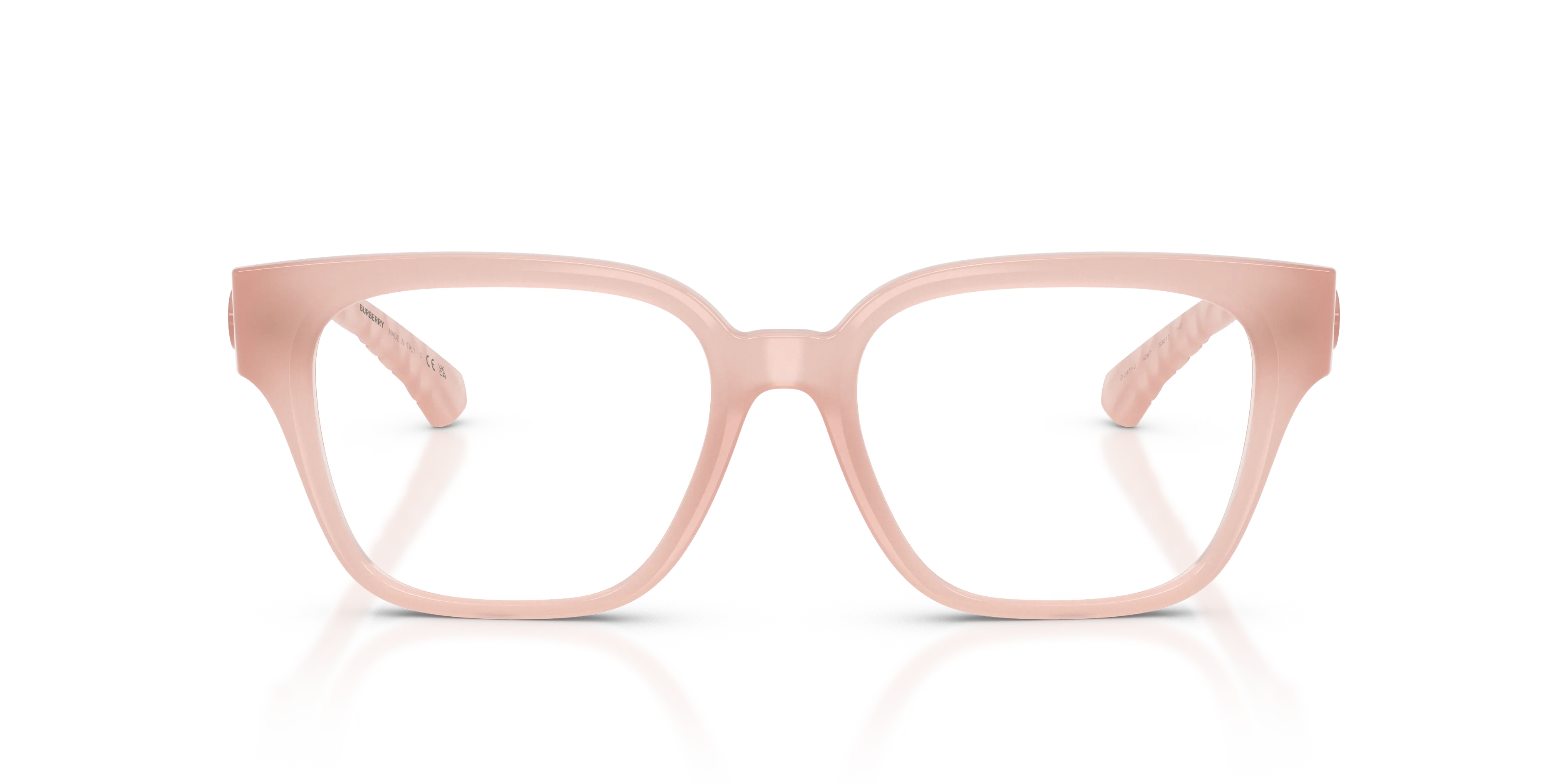 Burberry BE2471U 4267 Montature da vista Iniettato Rosa Trasparente Squadrata Normale - immagine 3