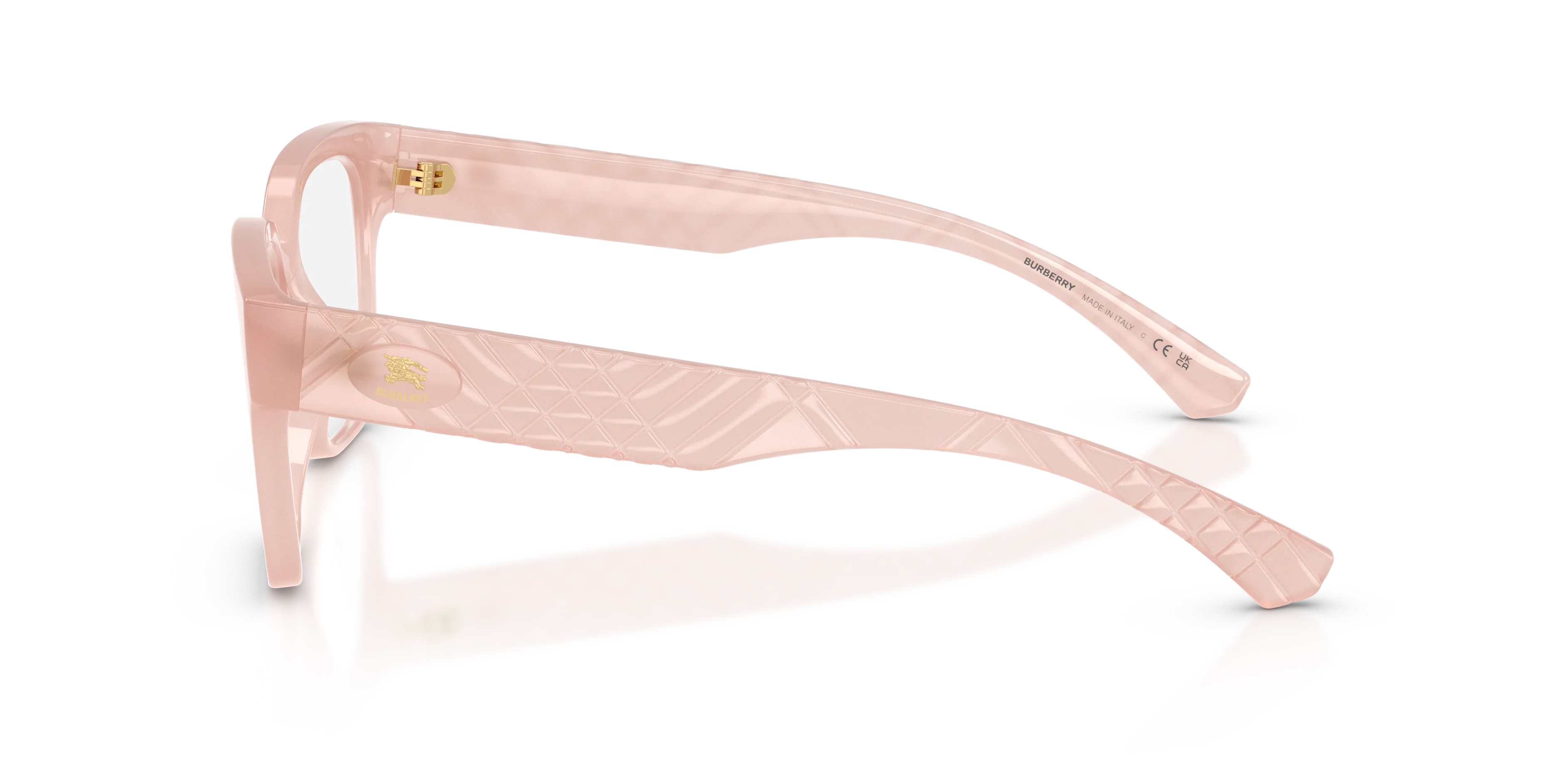 Burberry BE2471U 4267 Montature da vista Iniettato Rosa Trasparente Squadrata Normale - immagine 4