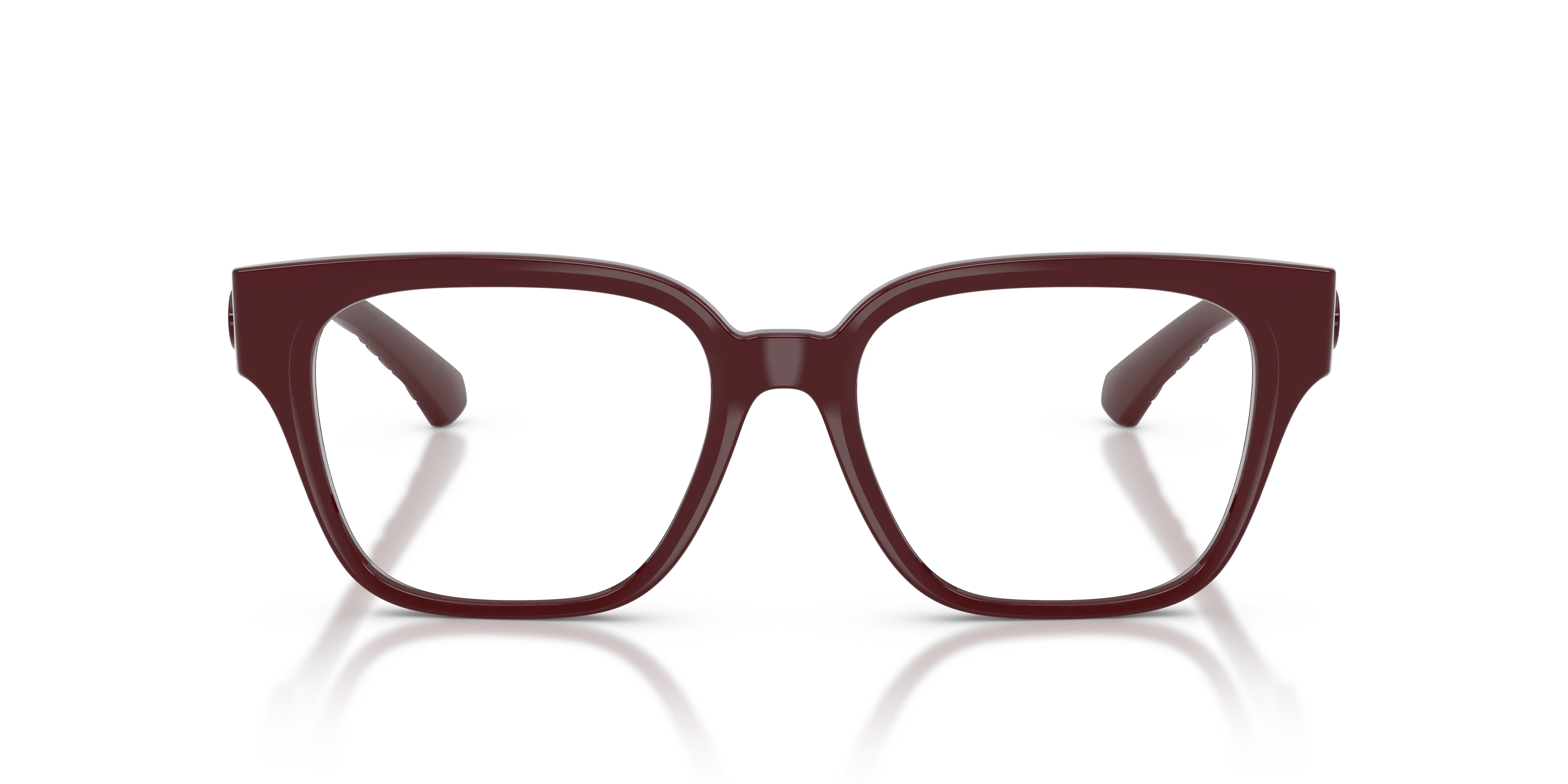 Burberry BE2471U 4259 Montature da vista Iniettato Rosso Trasparente Squadrata Normale - immagine 3