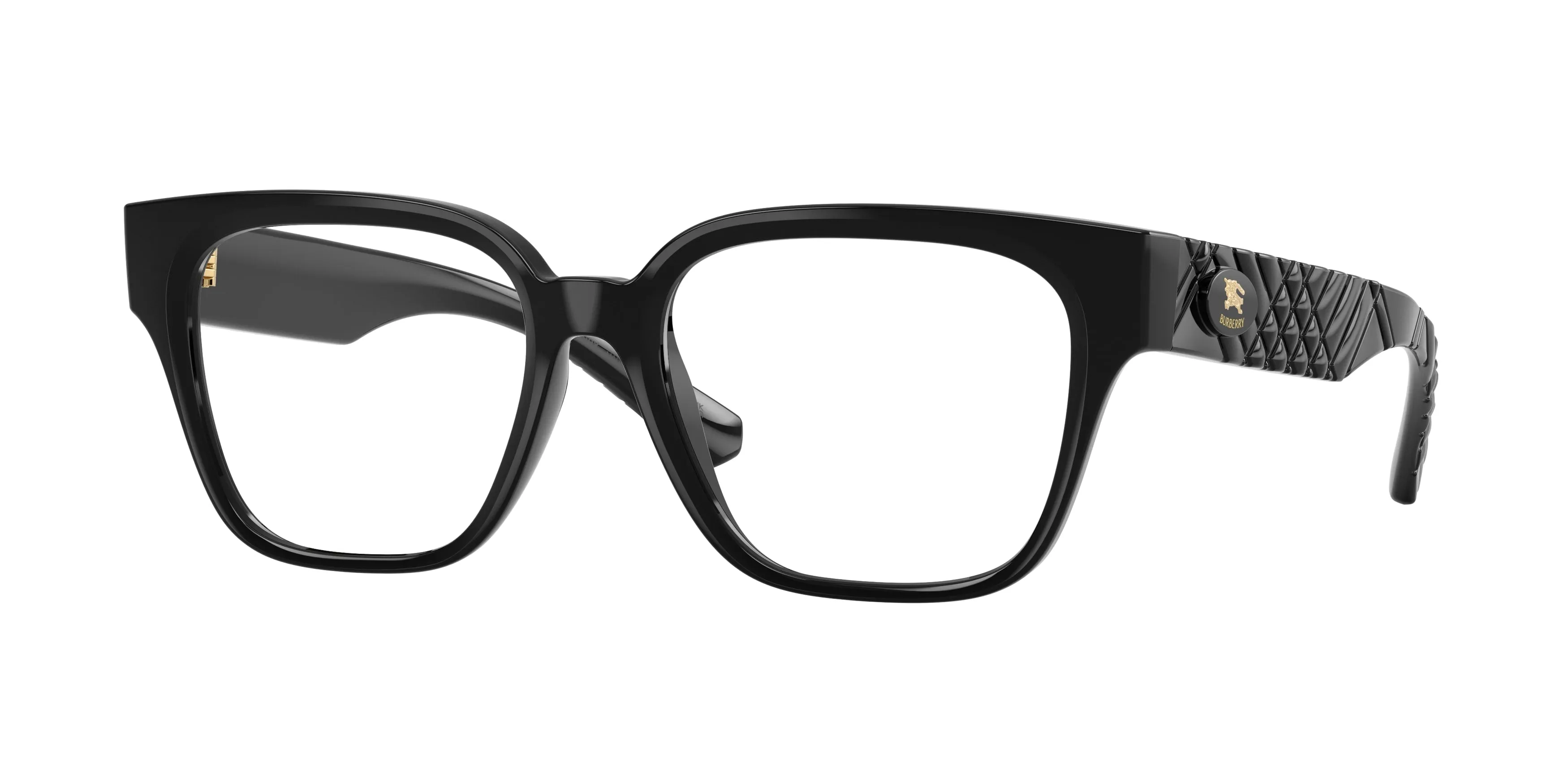 Burberry BE2471U 3001 Montature da vista Iniettato Nero Trasparente Squadrata Normale - immagine 1