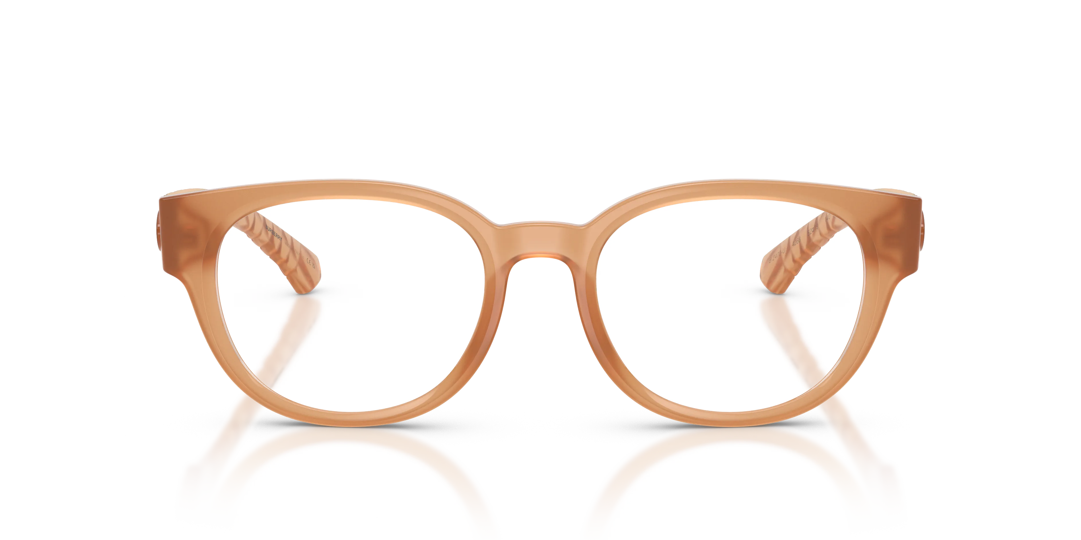 Burberry BE2470U 4266 Montature da vista Iniettato Beige Trasparente Pantos Normale - immagine 3