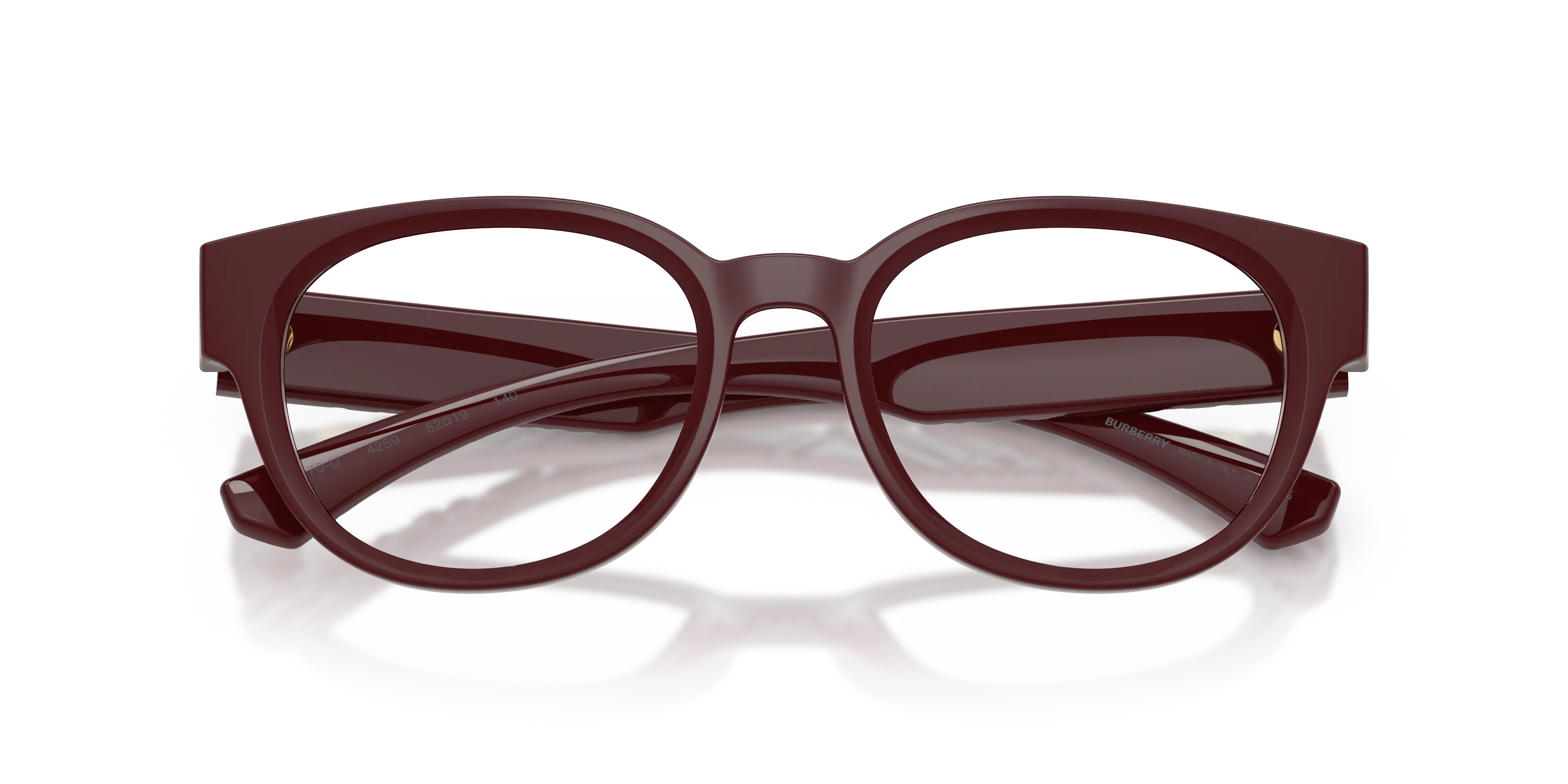Burberry BE2470U 4259 Montature da vista Iniettato Rosso Trasparente Pantos Normale - immagine 2