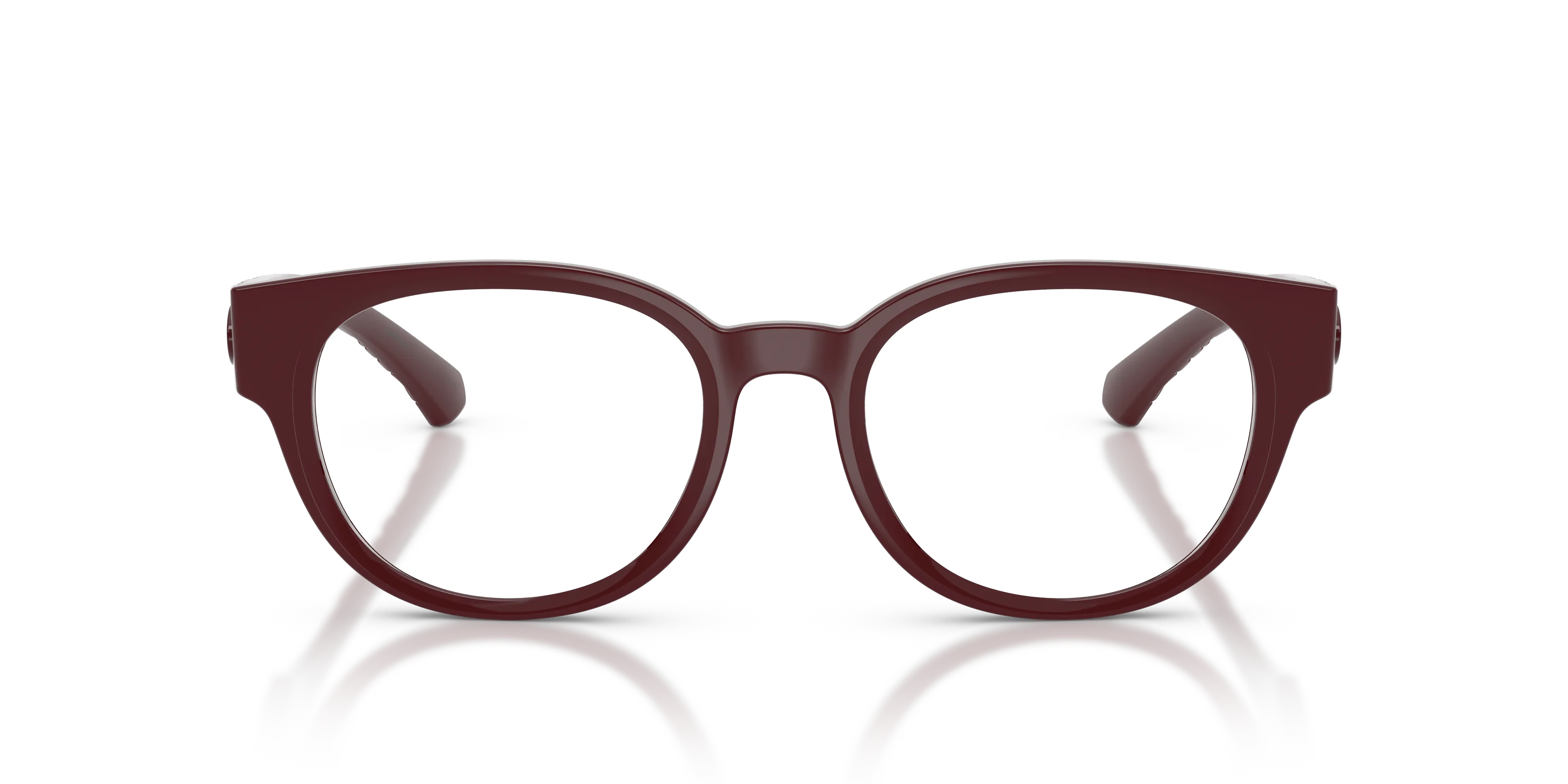 Burberry BE2470U 4259 Montature da vista Iniettato Rosso Trasparente Pantos Normale - immagine 3
