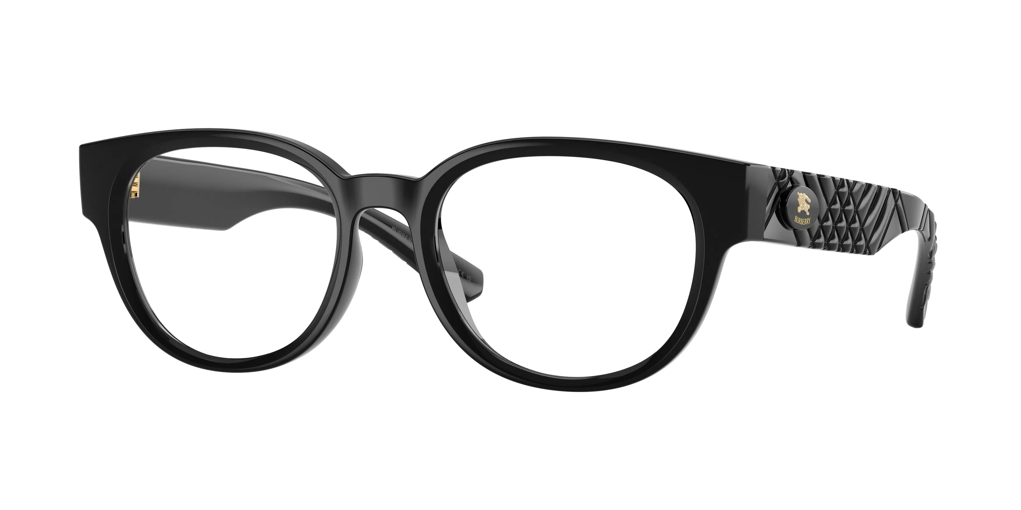 Burberry BE2470U 3001 Montature da vista Iniettato Nero Trasparente Pantos Normale - immagine 1