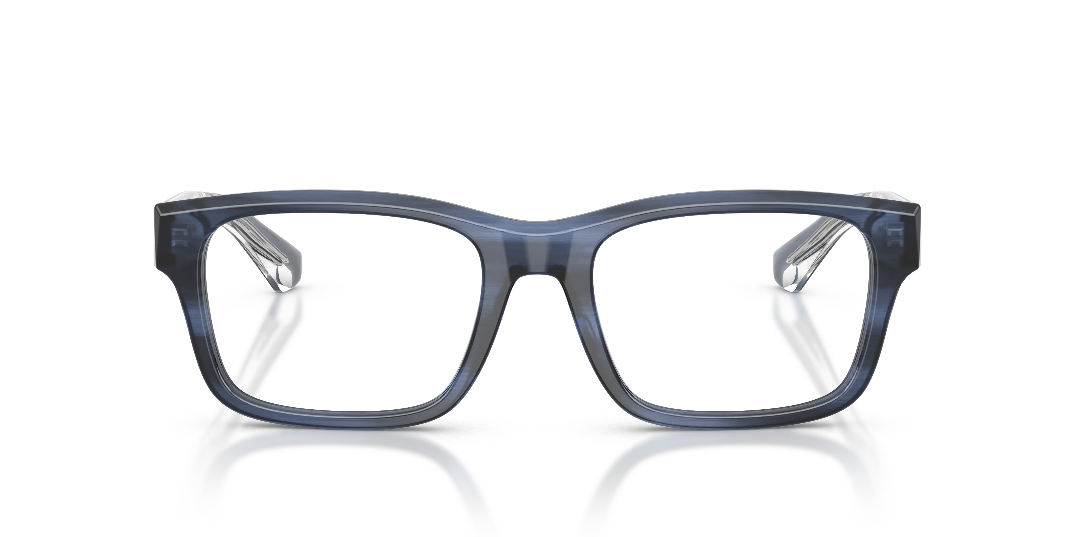 Burberry BE2469 4255 Montature da vista Acetato Blu Trasparente Squadrata Normale - immagine 3
