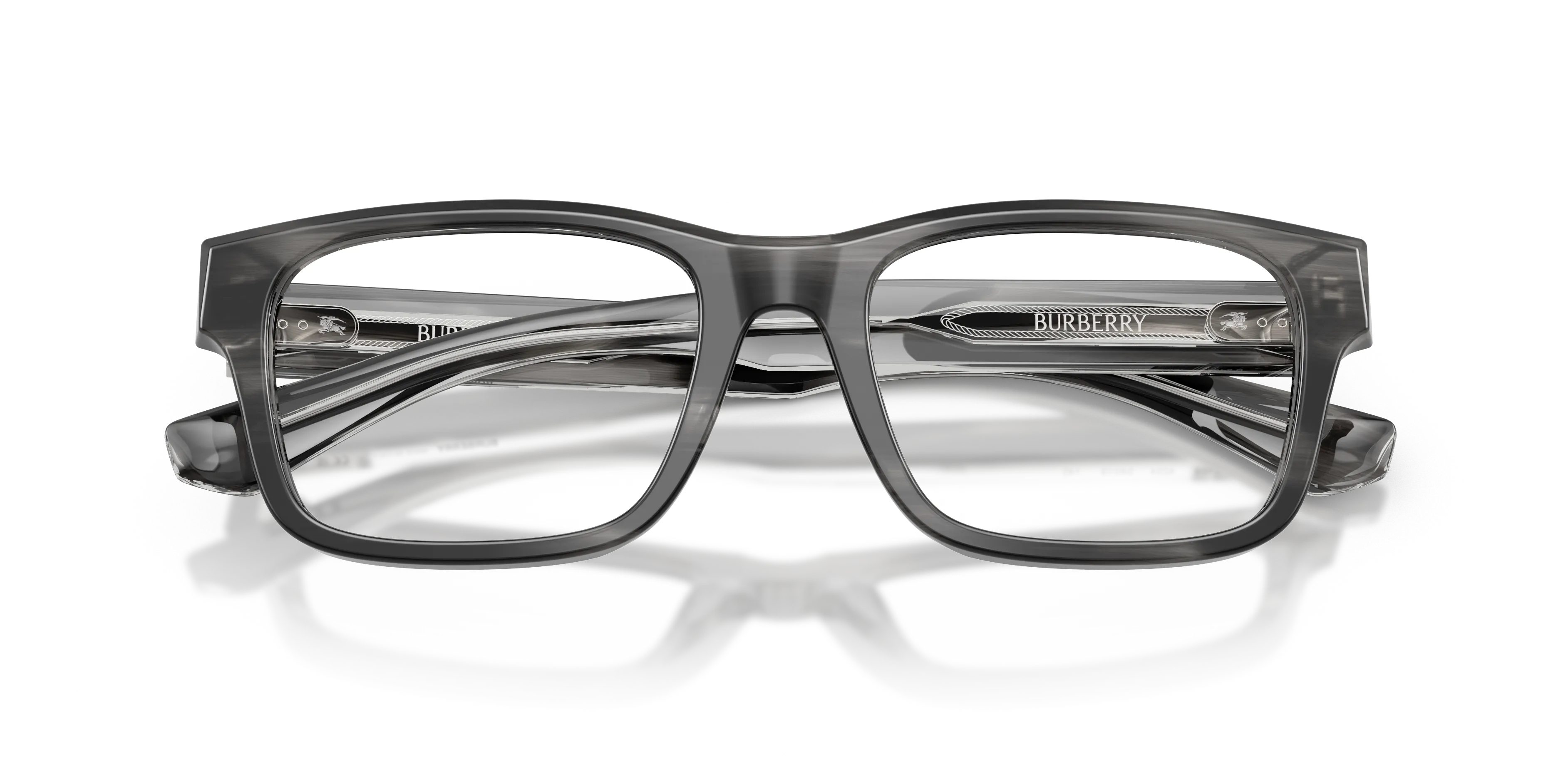 Burberry BE2469 4254 Montature da vista Acetato Verde Trasparente Squadrata Normale - immagine 2