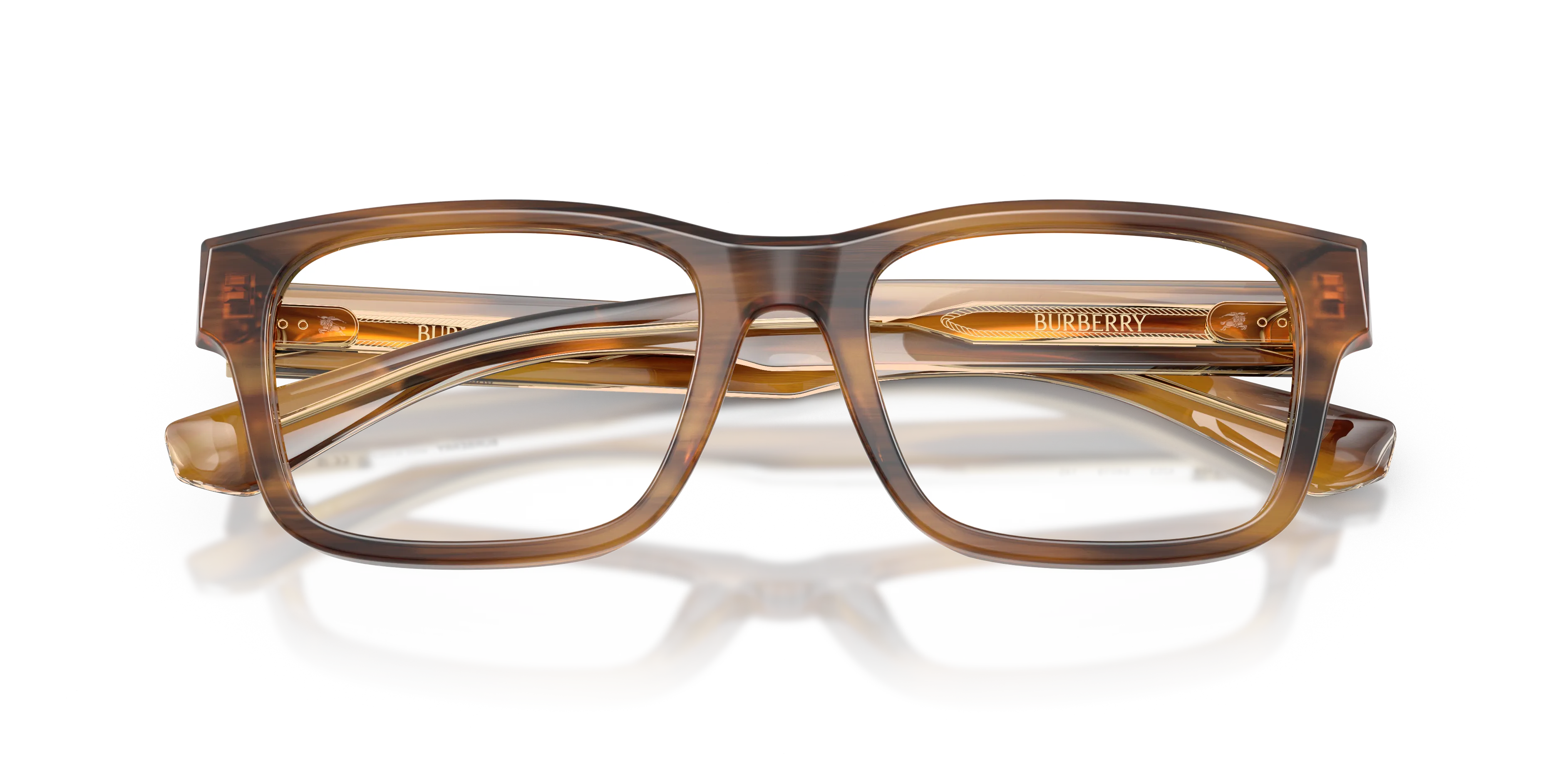 Burberry BE2469 4253 Montature da vista Acetato Tartaruga Trasparente Squadrata Normale - immagine 2