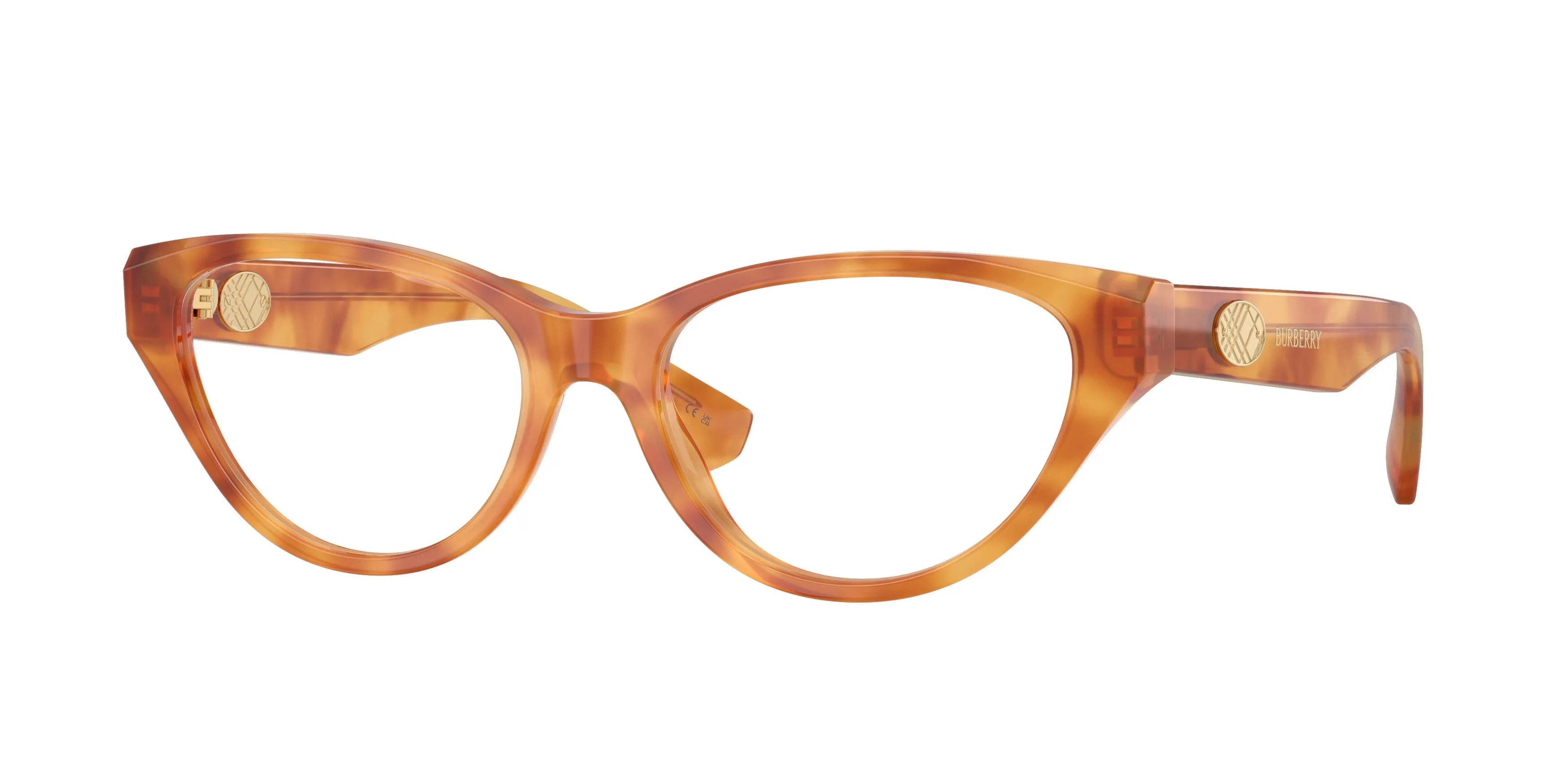Burberry BE2467 4256 Montature da vista Acetato Tartaruga Trasparente Cat Eye Normale - immagine 1