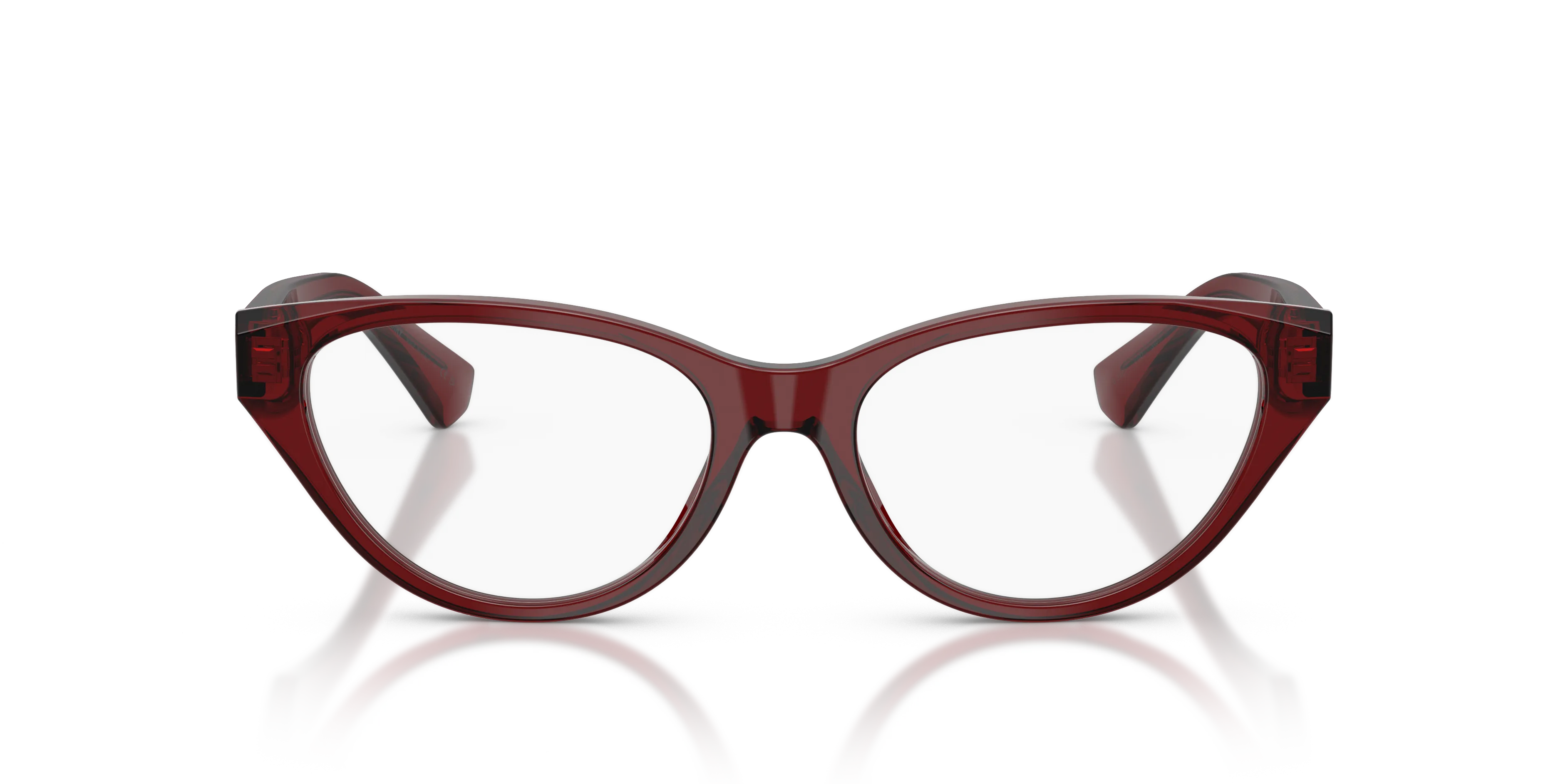 Burberry BE2467 4192 Montature da vista Acetato Rosso Trasparente Cat Eye Normale - immagine 3