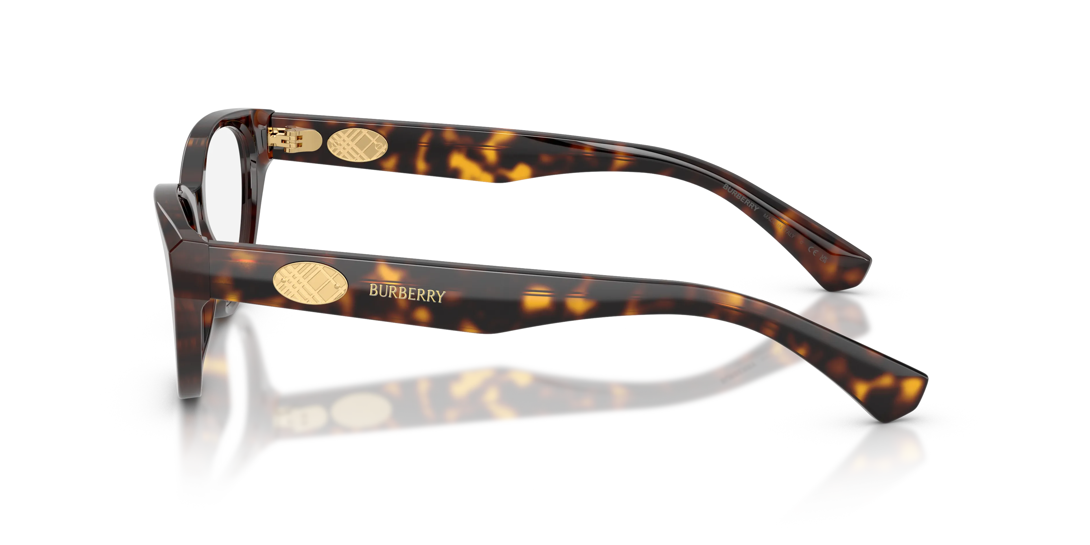 Burberry BE2467 3002 Montature da vista Acetato Marrone Trasparente Cat Eye Normale - immagine 4
