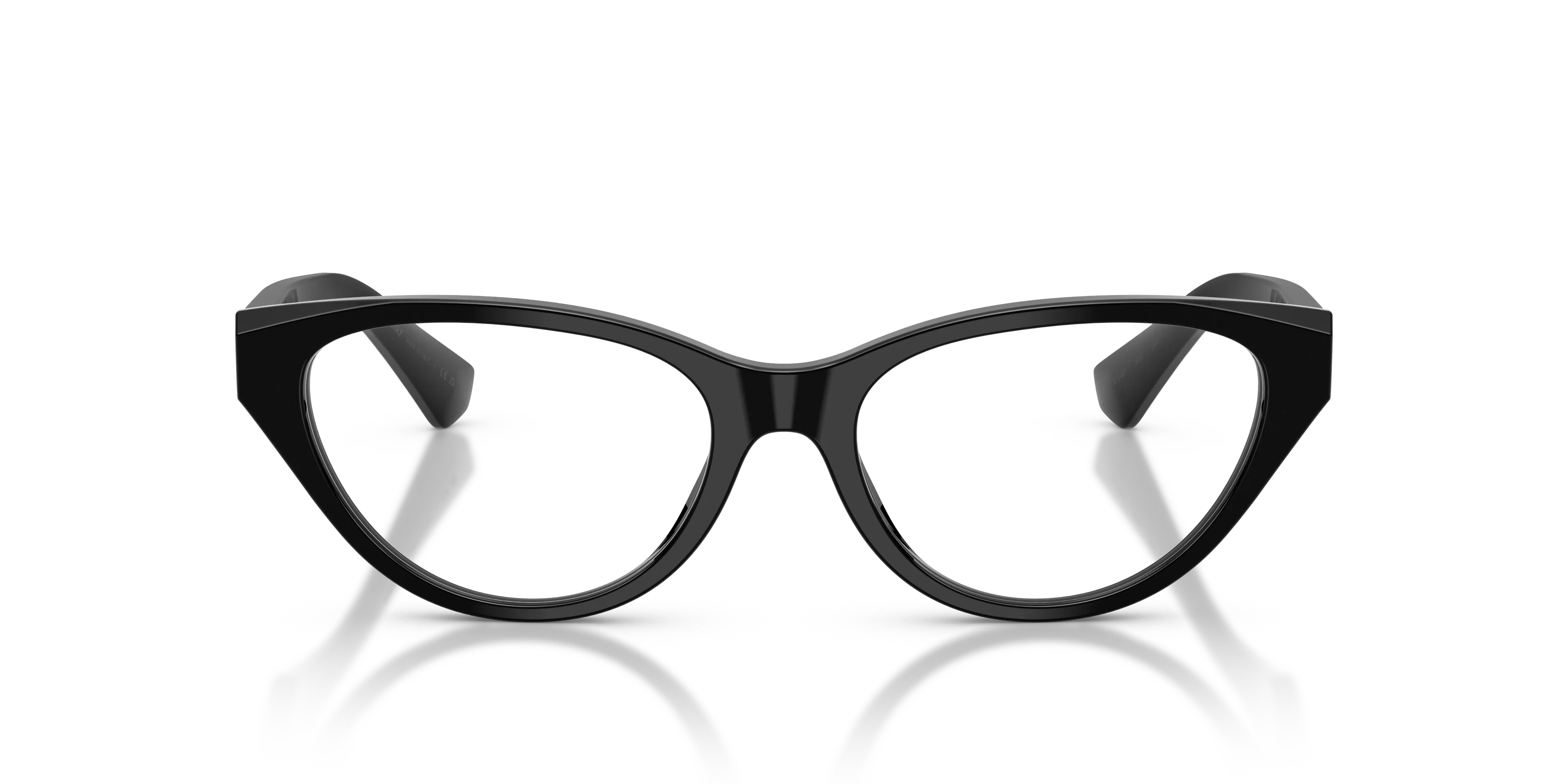 Burberry BE2467 3001 Montature da vista Acetato Nero Trasparente Cat Eye Normale - immagine 3