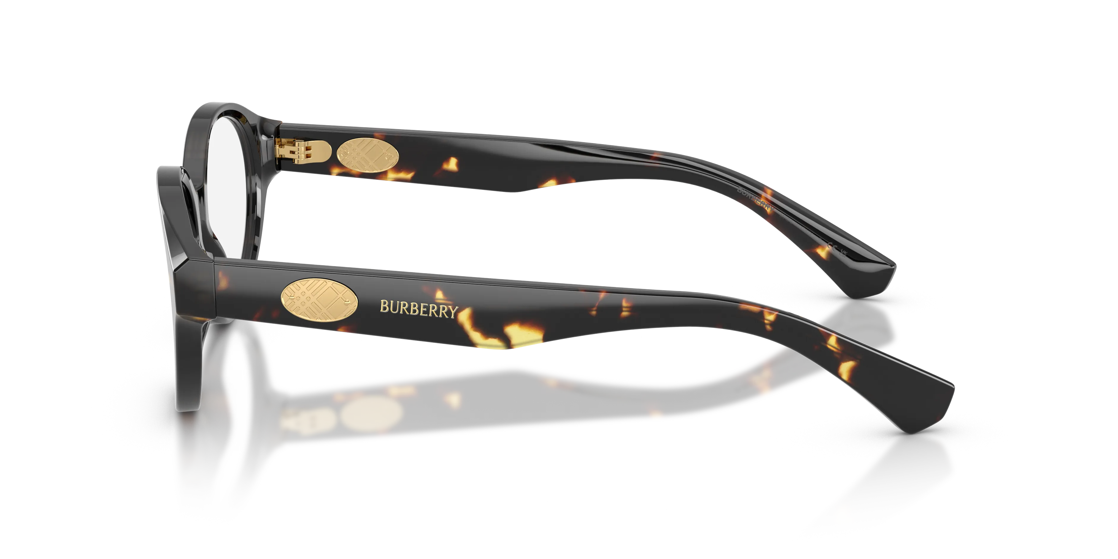 Burberry BE2466 4106 Montature da vista Acetato Tartaruga Trasparente Rotonda Normale - immagine 4