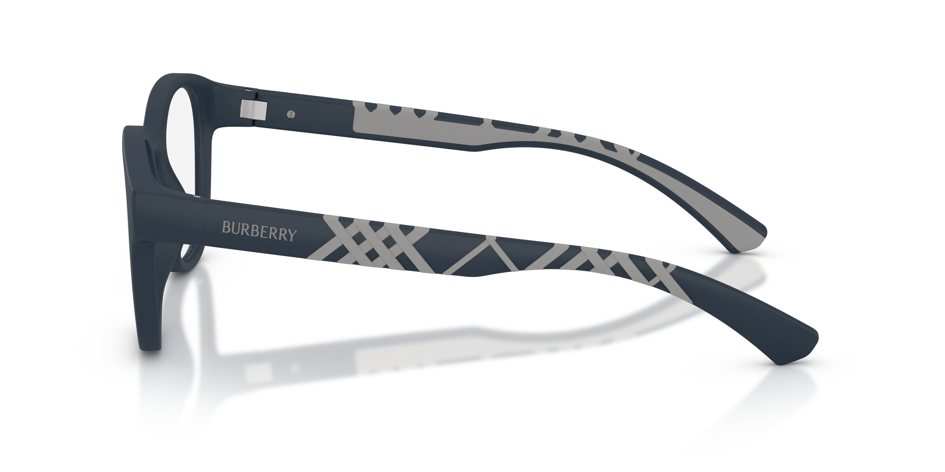 Burberry BE2465U 4261 Montature da vista Iniettato Blu Trasparente Pantos Normale - immagine 4