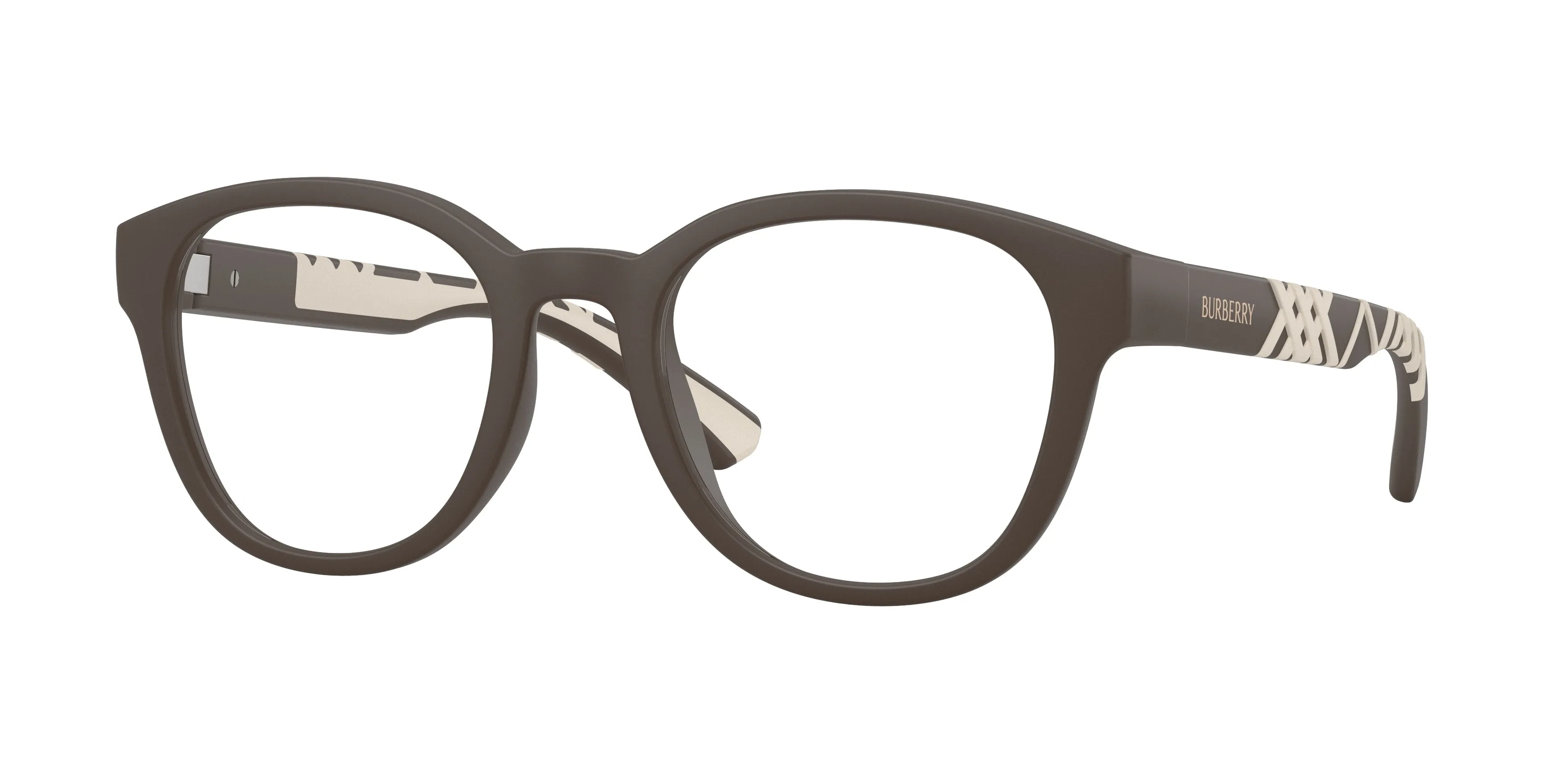 Burberry BE2465U 4234 Montature da vista Iniettato Marrone Trasparente Pantos Normale - immagine 1