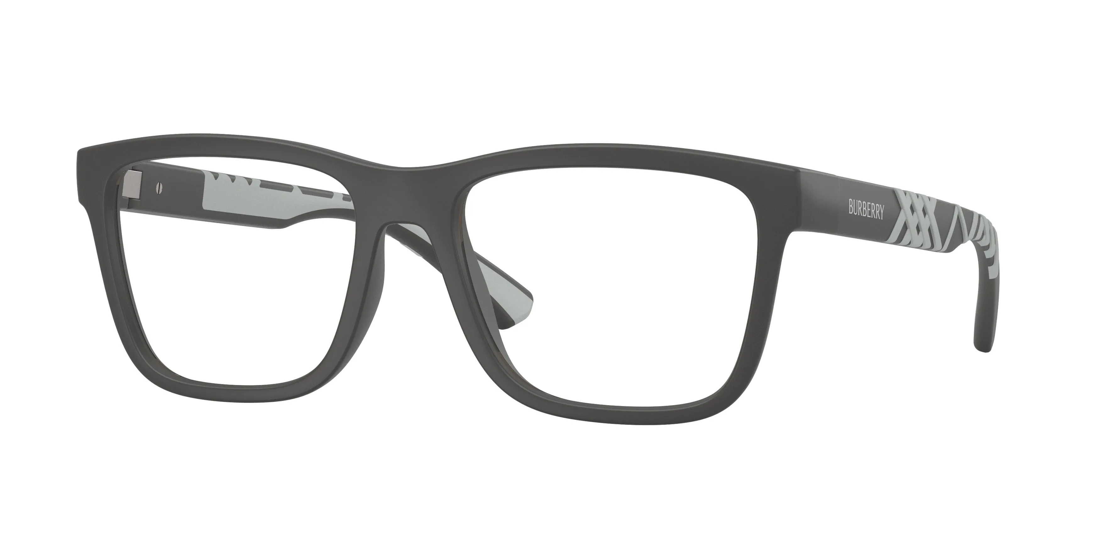 Burberry BE2464U 4264 Montature da vista Iniettato Grigio Trasparente Squadrata Normale - immagine 1