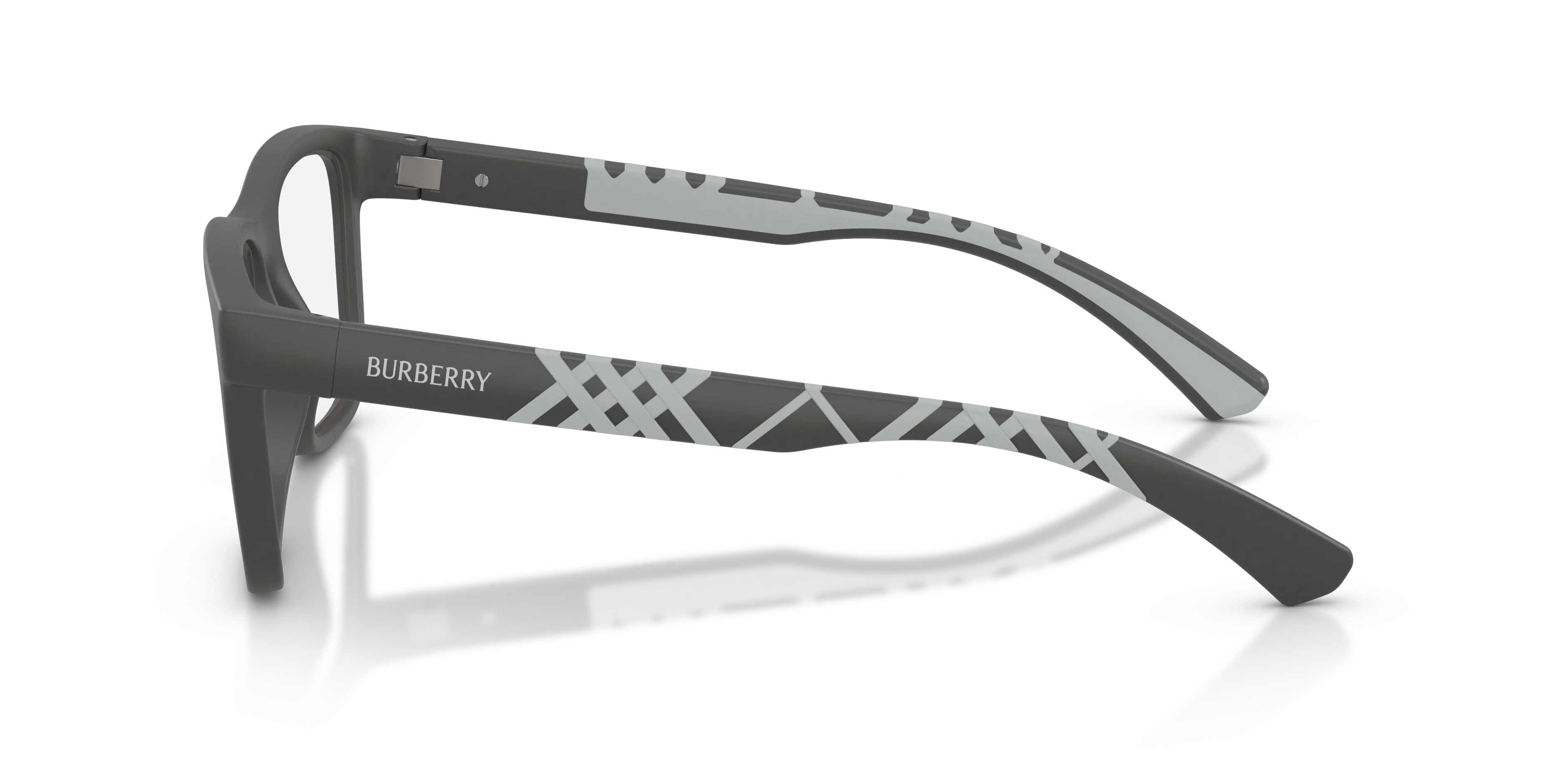 Burberry BE2464U 4264 Montature da vista Iniettato Grigio Trasparente Squadrata Normale - immagine 4