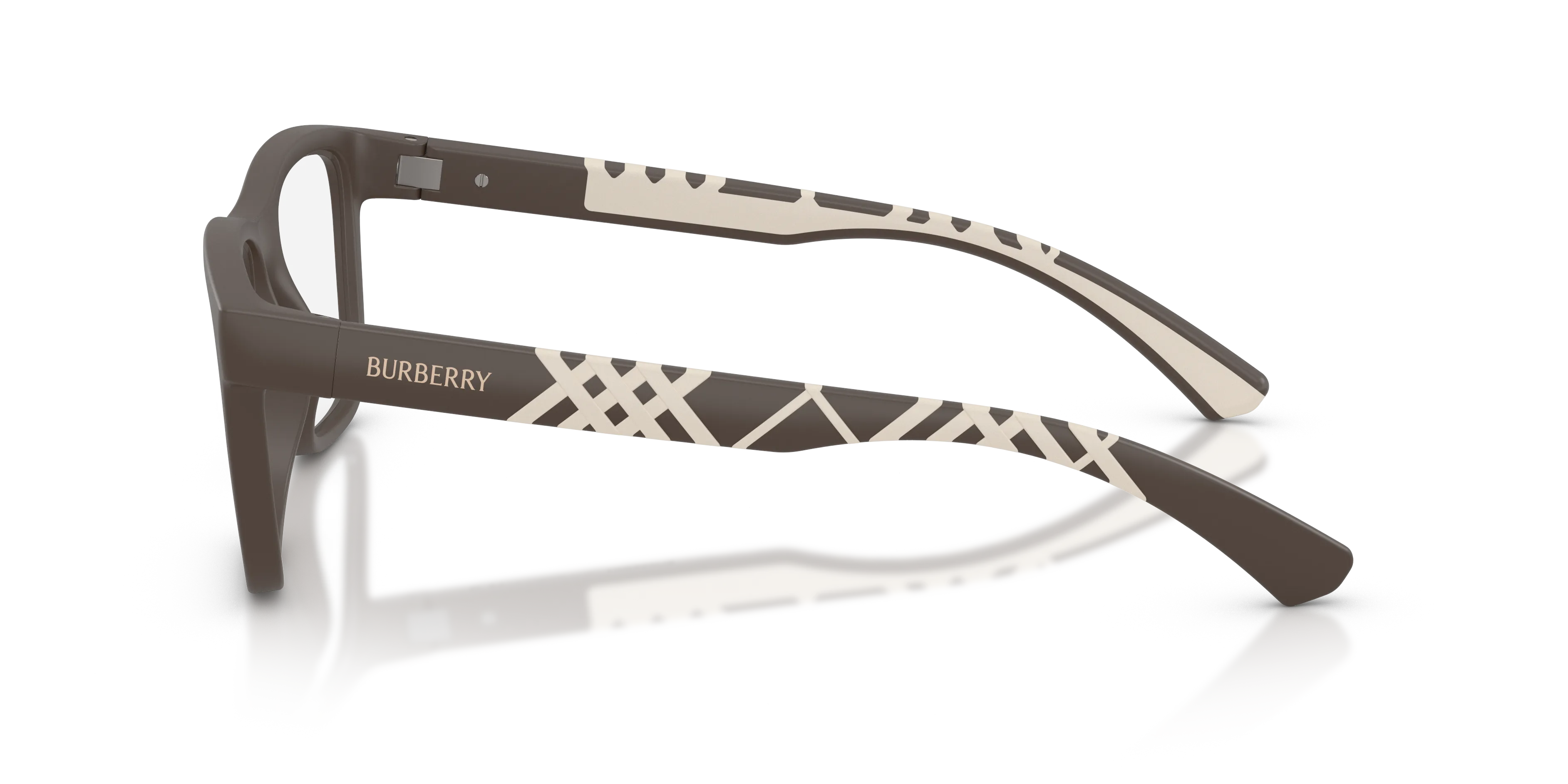 Burberry BE2464U 4234 Montature da vista Iniettato Marrone Trasparente Squadrata Normale - immagine 4