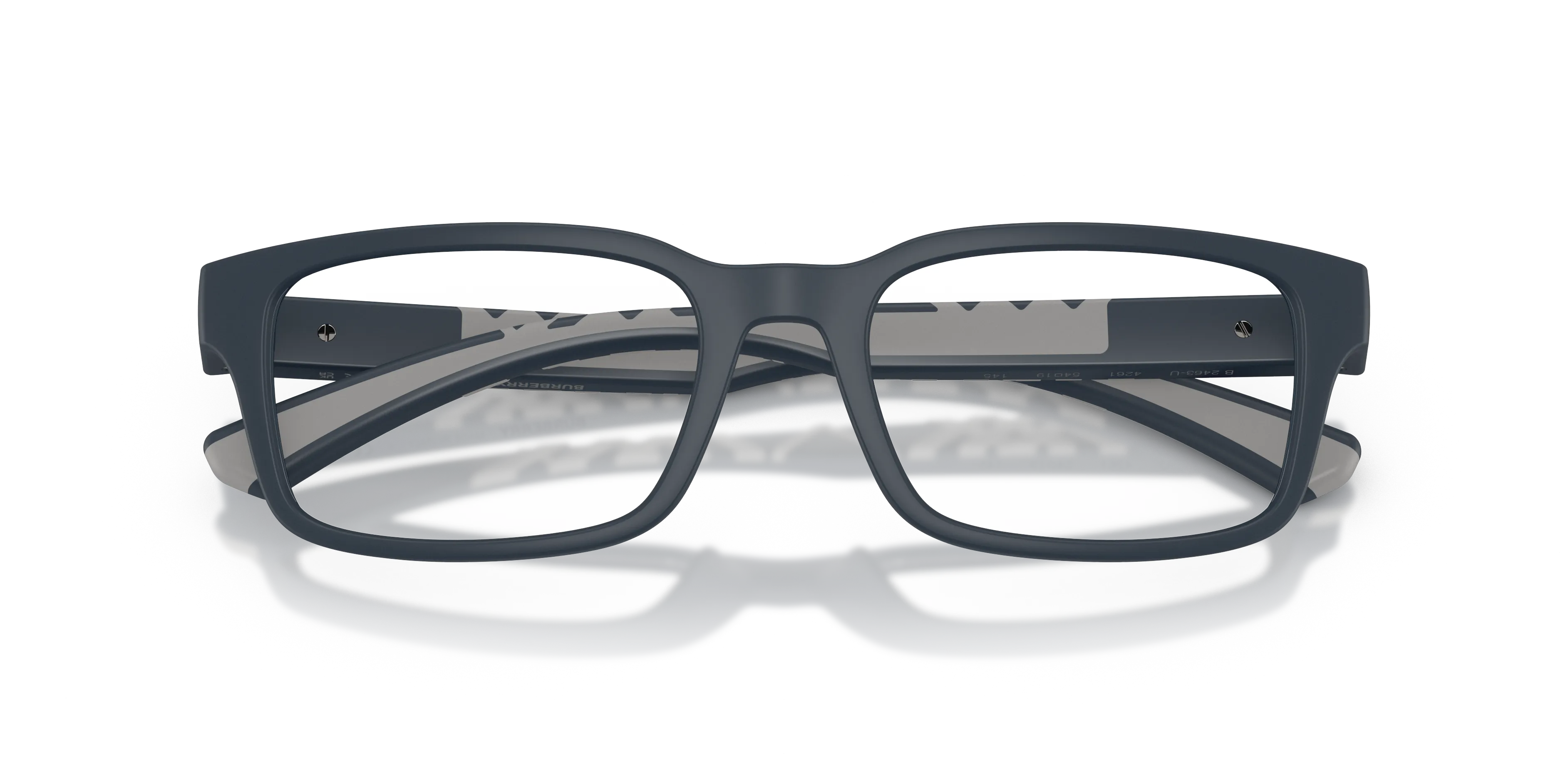 Burberry BE2463U 4261 Montature da vista Iniettato Blu Trasparente Squadrata Normale - immagine 2