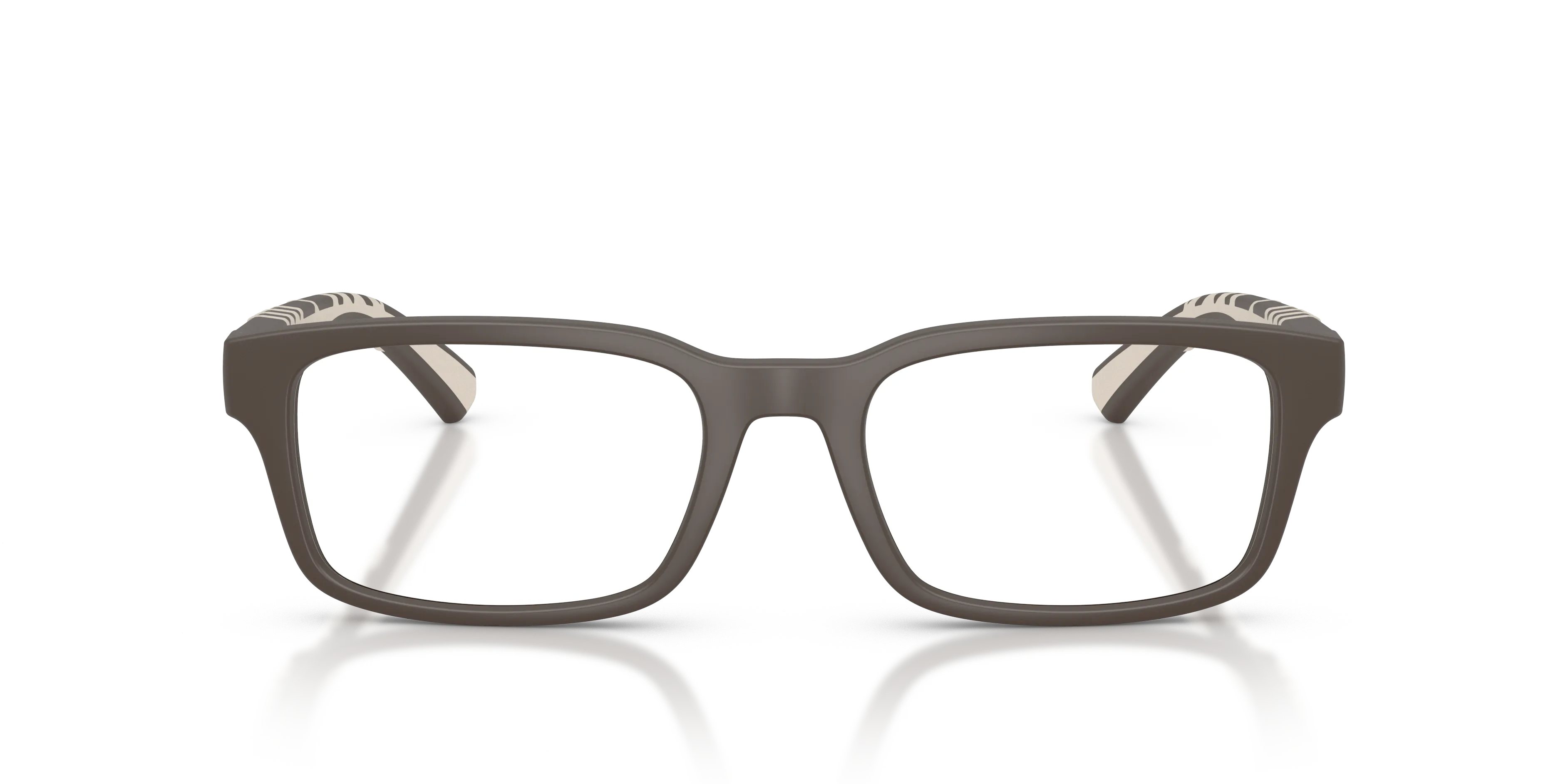 Burberry BE2463U 4234 Montature da vista Iniettato Marrone Trasparente Squadrata Normale - immagine 3