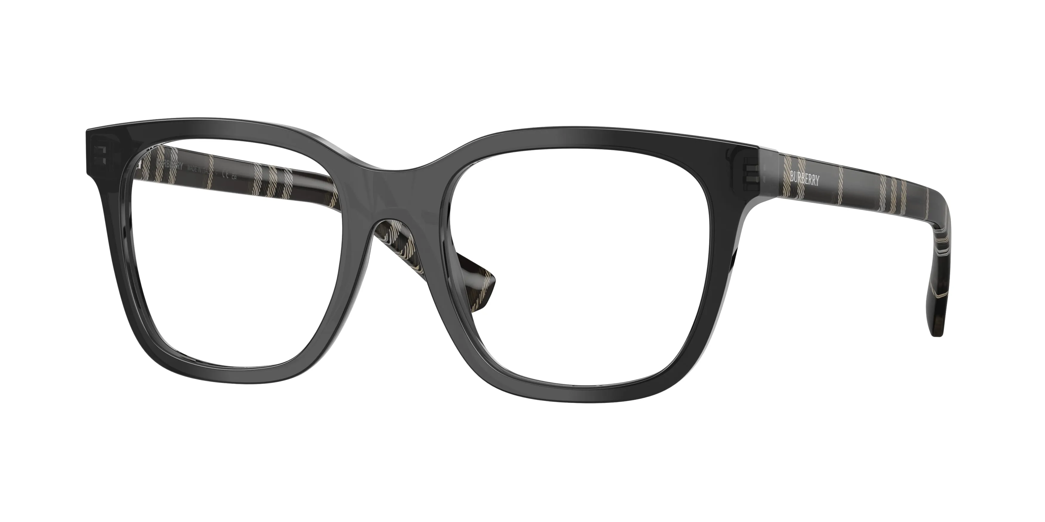Burberry BE2455 4270 Montature da vista Acetato Grigio Trasparente Squadrata Normale - immagine 1