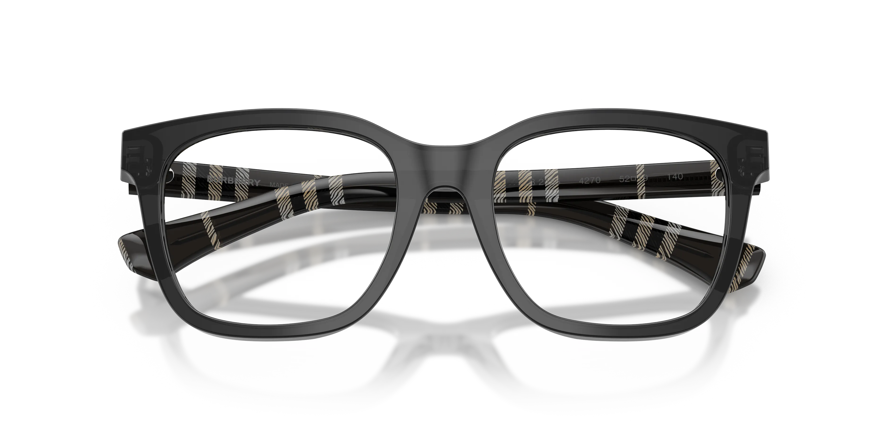 Burberry BE2455 4270 Montature da vista Acetato Grigio Trasparente Squadrata Normale - immagine 2