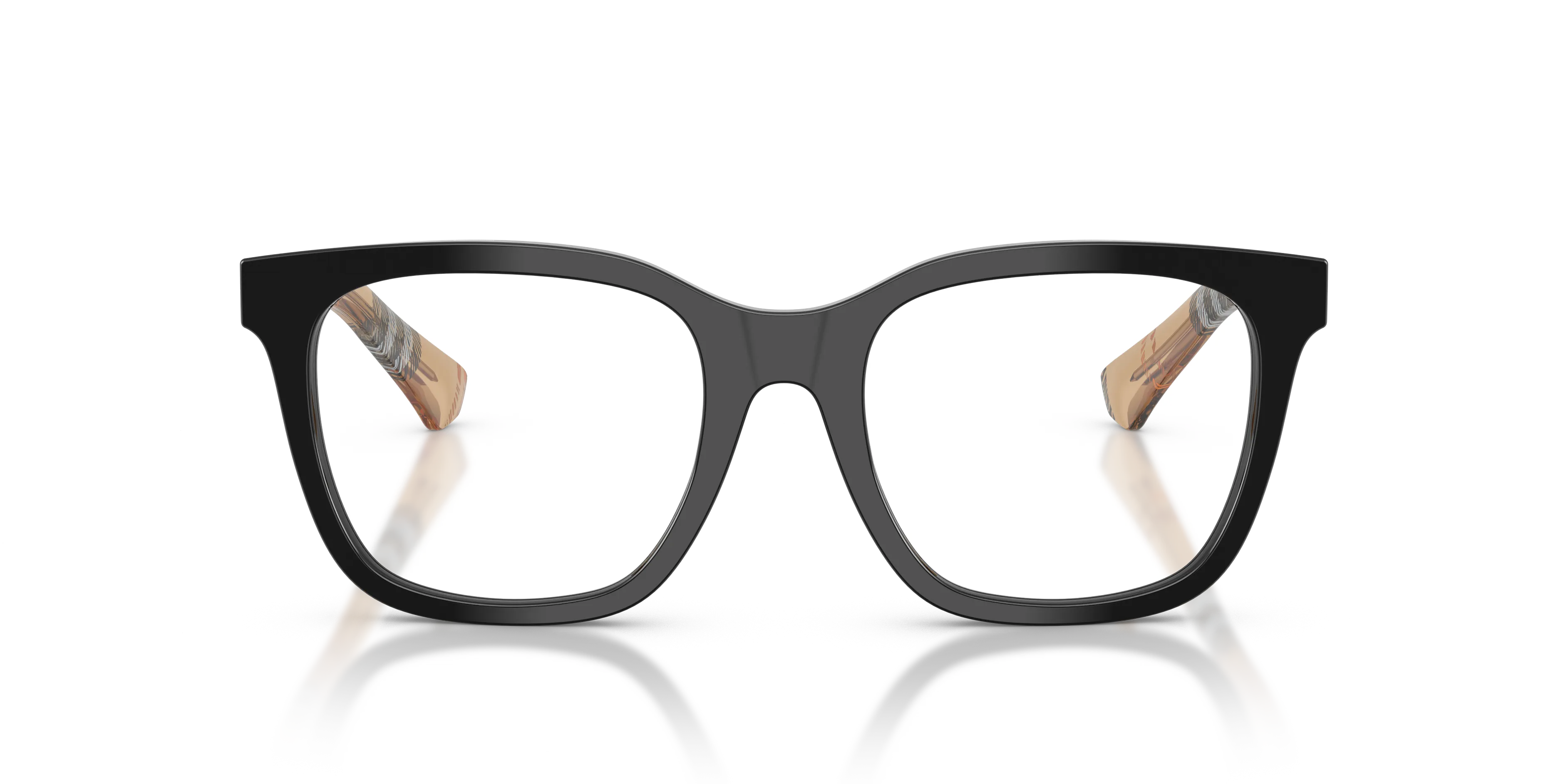 Burberry BE2455 4161 Montature da vista Acetato Nero Trasparente Squadrata Normale - immagine 3
