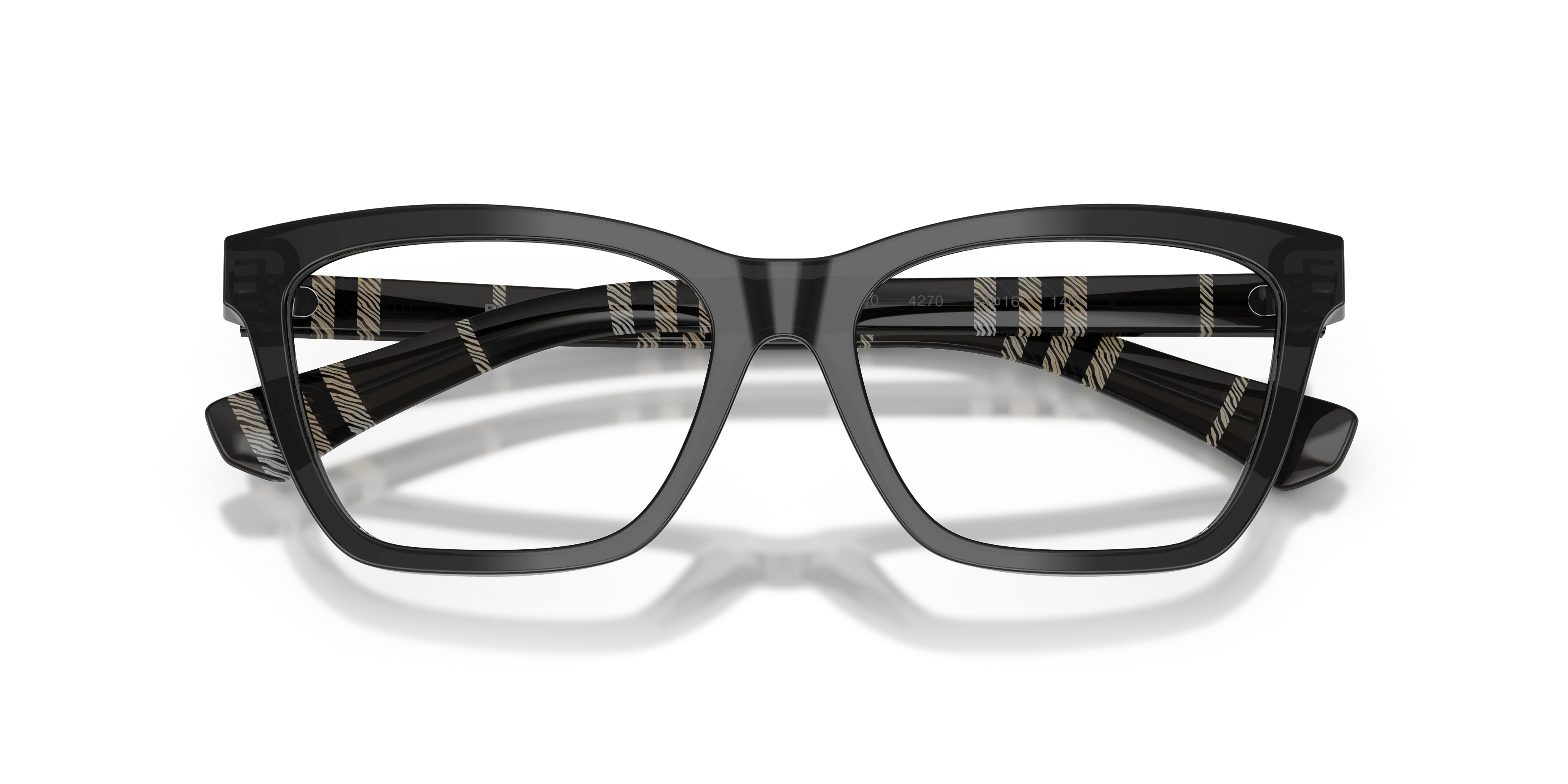 Burberry BE2440 4270 Montature da vista Acetato Grigio Trasparente Squadrata Normale - immagine 2