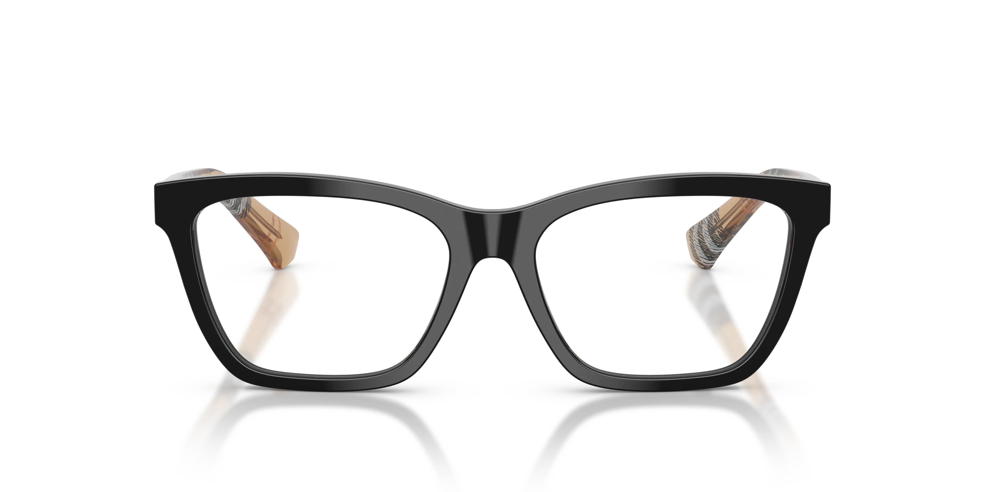Burberry BE2440 4161 Montature da vista Acetato Nero Trasparente Squadrata Normale - immagine 3