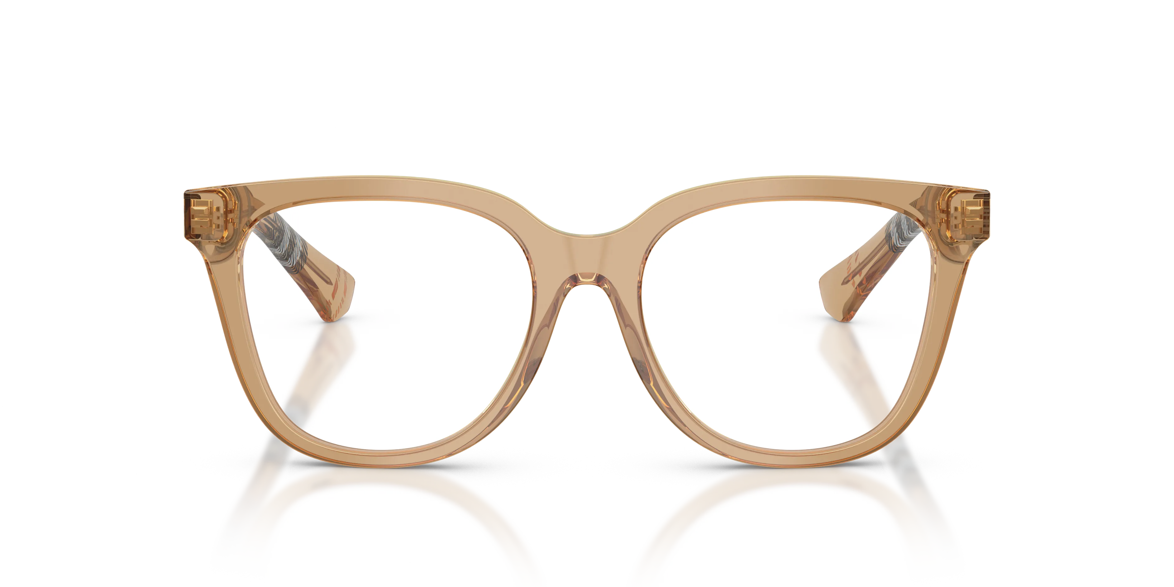 Burberry BE2439 4164 Montature da vista Acetato Beige Trasparente Pantos Normale - immagine 3