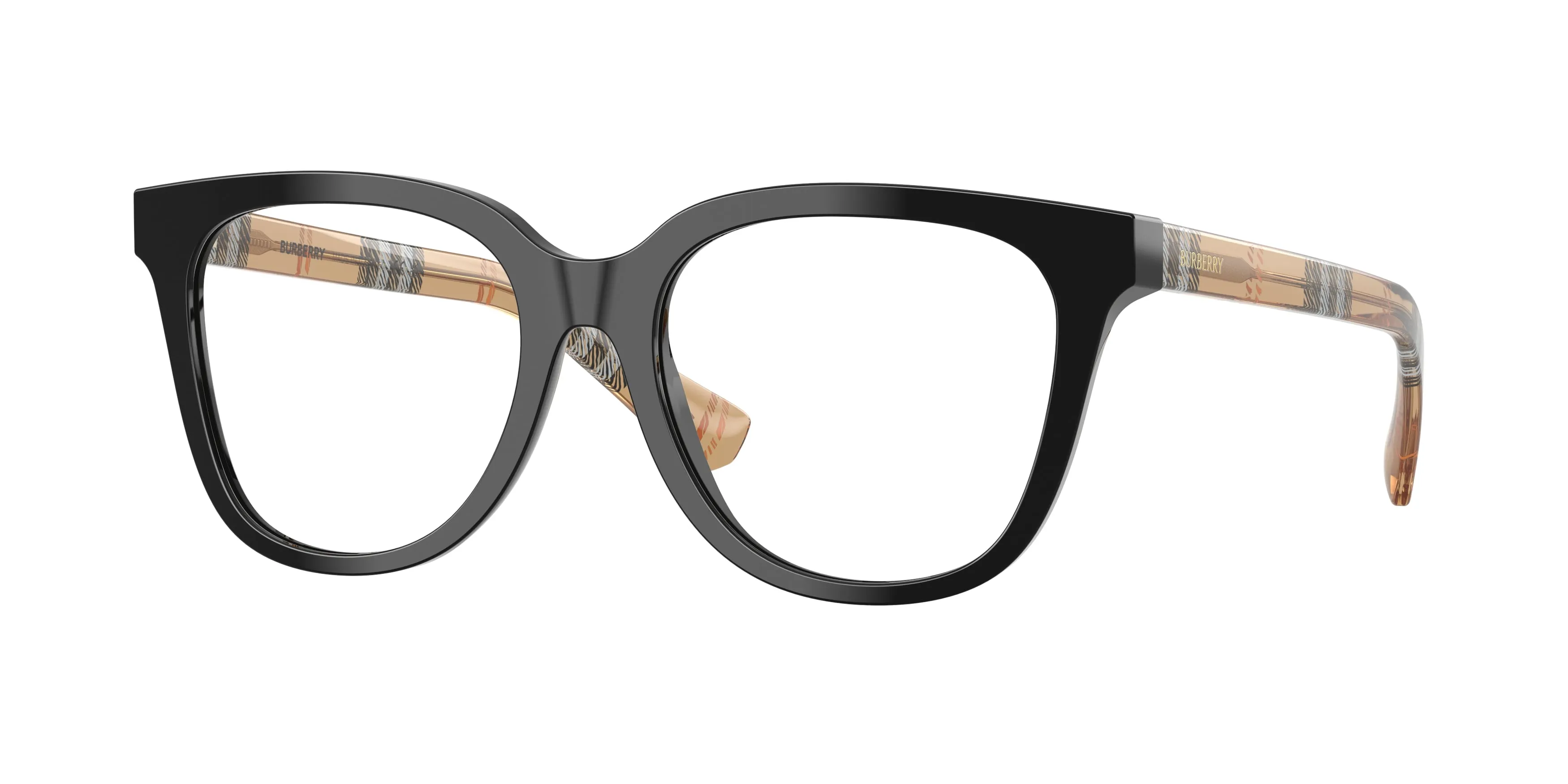 Burberry BE2439 4161 Montature da vista Acetato Nero Trasparente Pantos Normale - immagine 1