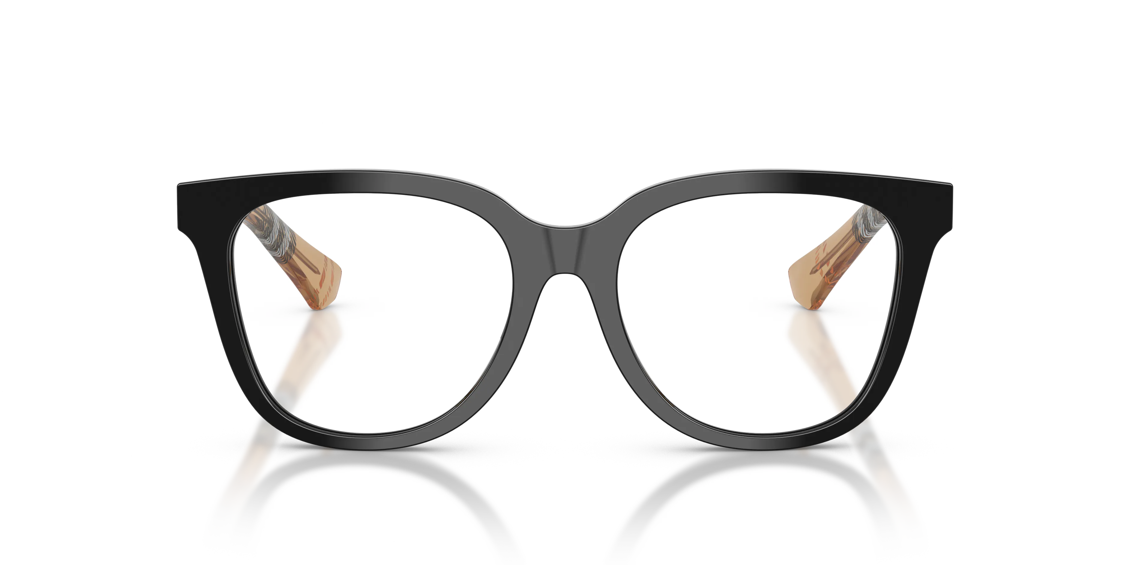 Burberry BE2439 4161 Montature da vista Acetato Nero Trasparente Pantos Normale - immagine 3