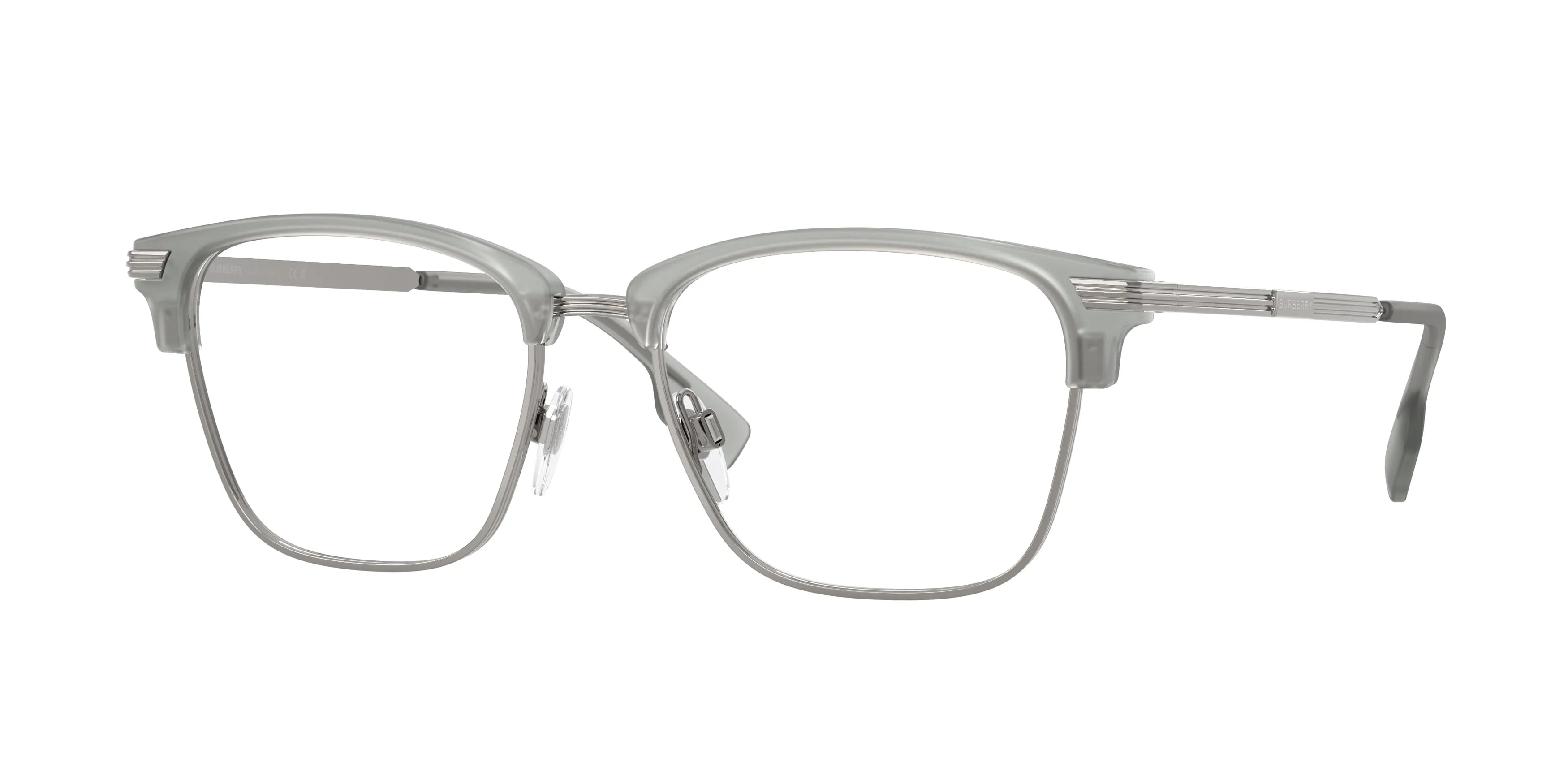 Burberry BE2359 PEARCE 4271 Montature da vista Nylon Grigio Trasparente Squadrata Normale - immagine 1