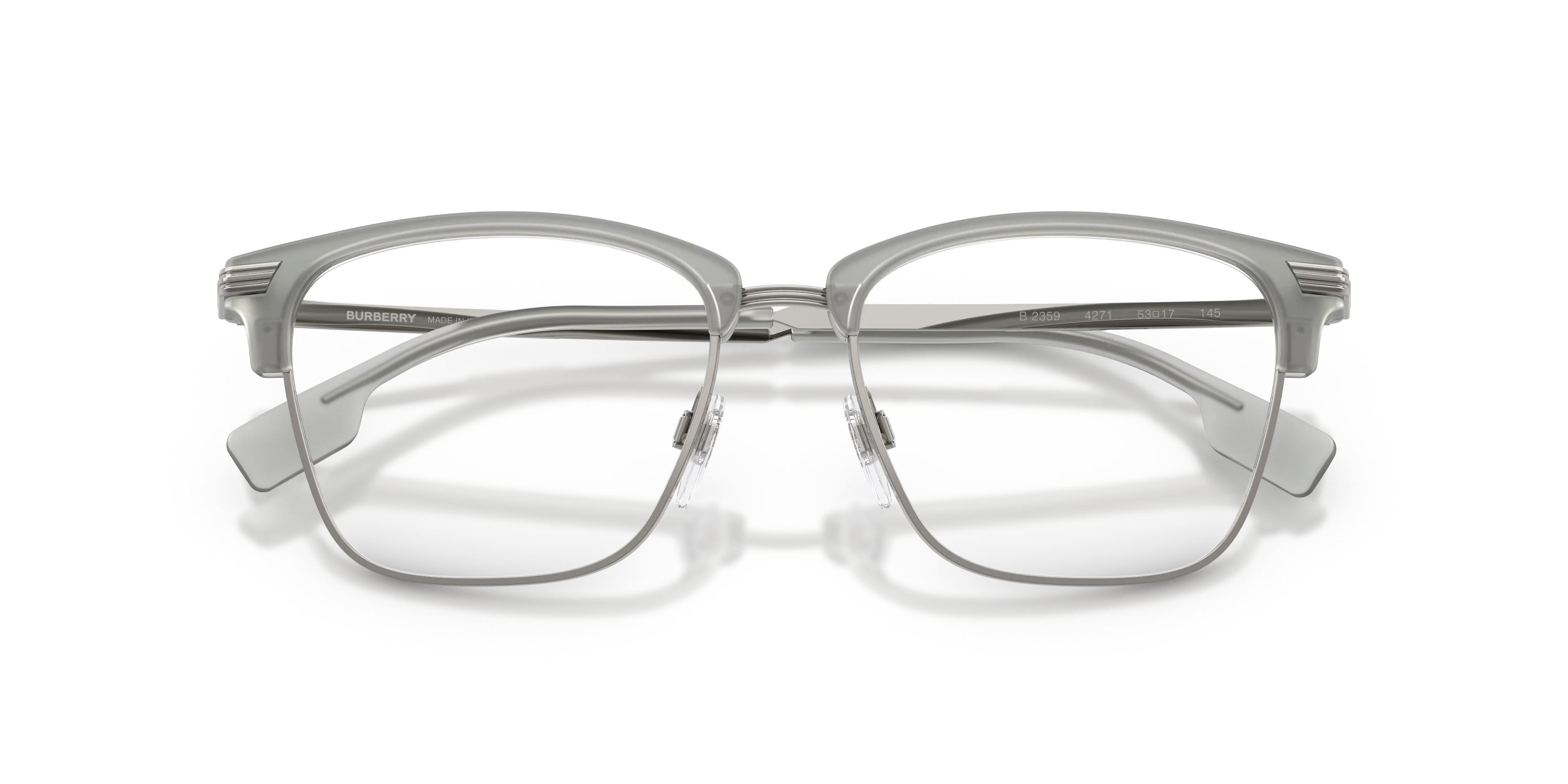 Burberry BE2359 PEARCE 4271 Montature da vista Nylon Grigio Trasparente Squadrata Normale - immagine 2
