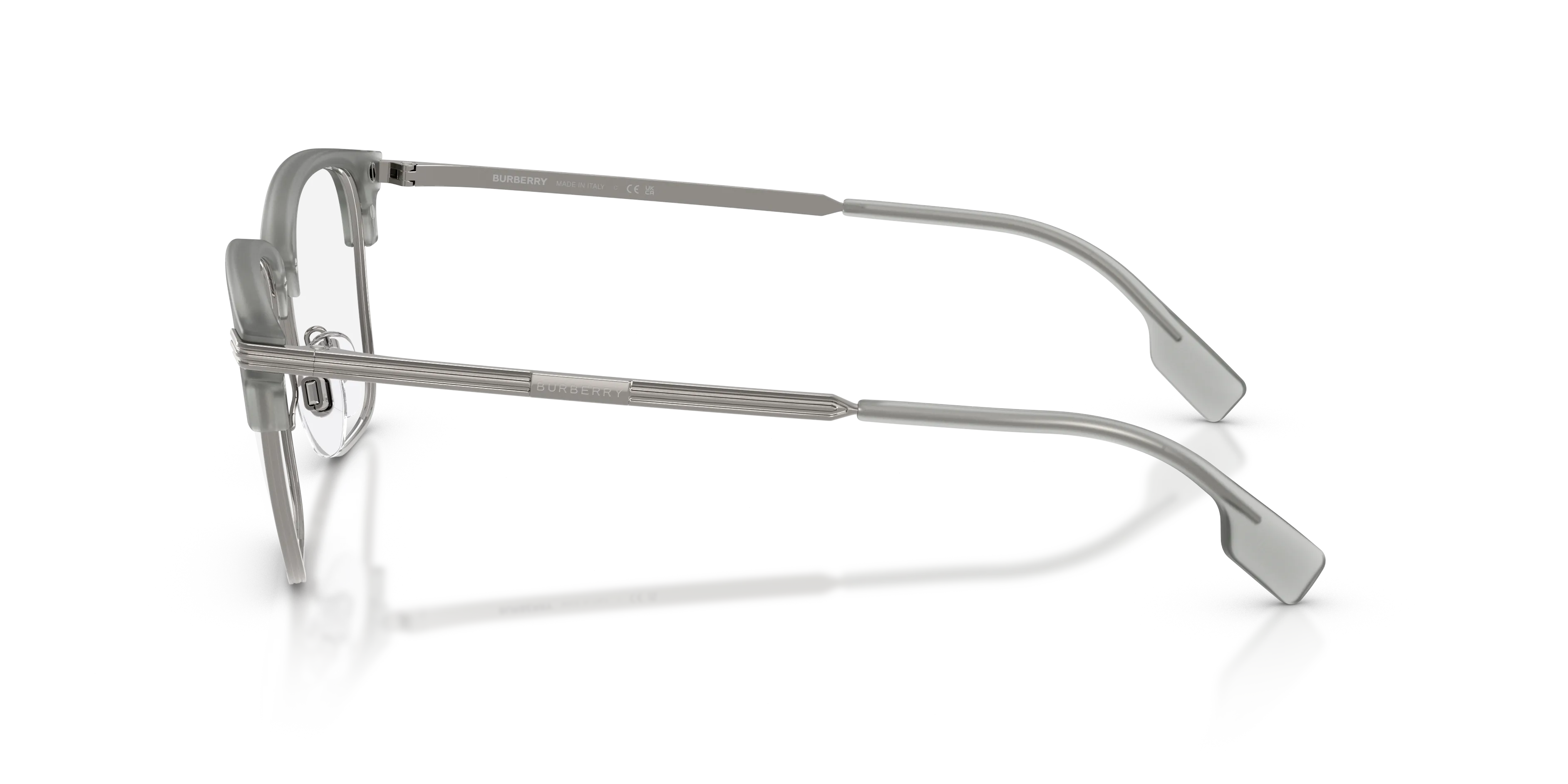 Burberry BE2359 PEARCE 4271 Montature da vista Nylon Grigio Trasparente Squadrata Normale - immagine 4