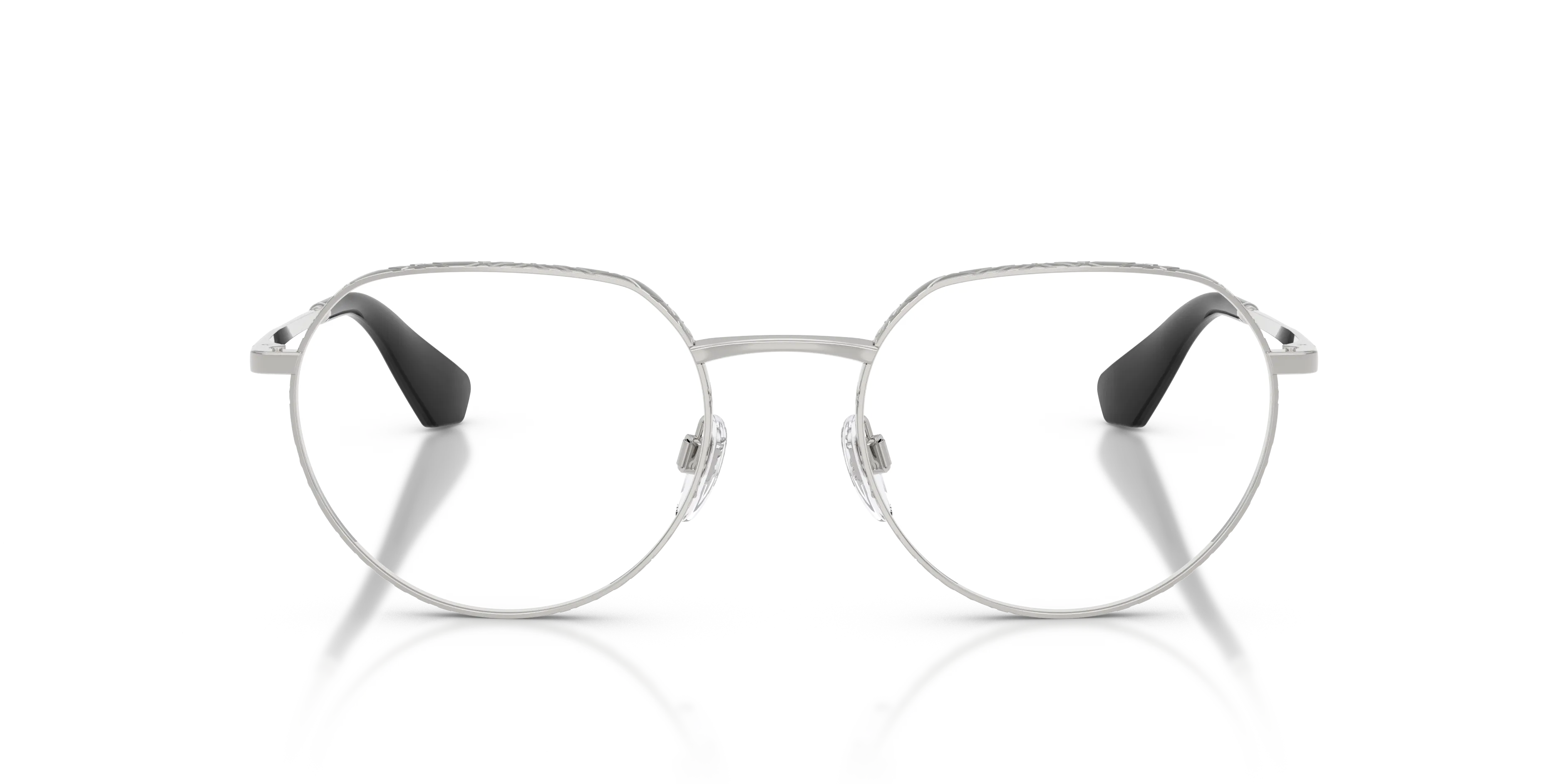 Burberry BE1405 1005 Montature da vista Metallo Argento Trasparente Rotonda Normale - immagine 3