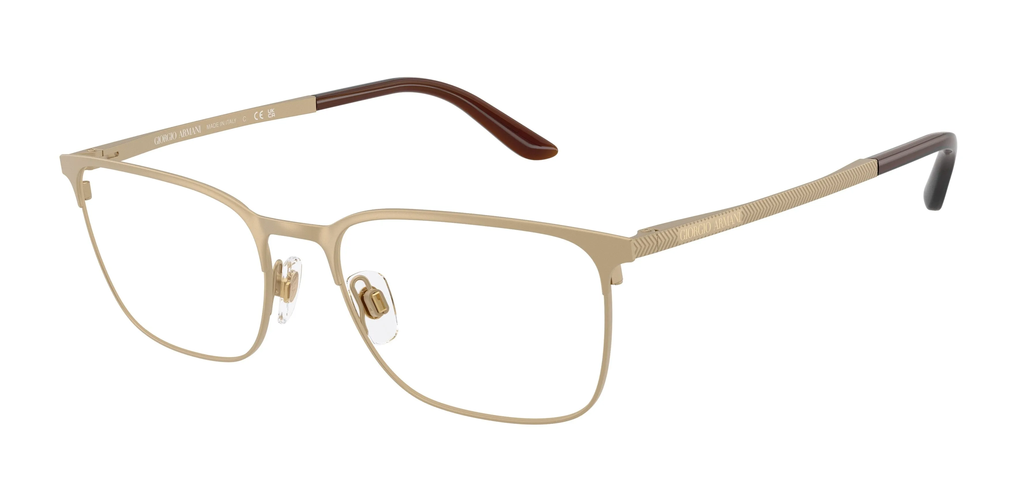 Giorgio Armani AR5054 3002 Montature da vista Metallo Oro Trasparente Squadrata Normale - immagine 1