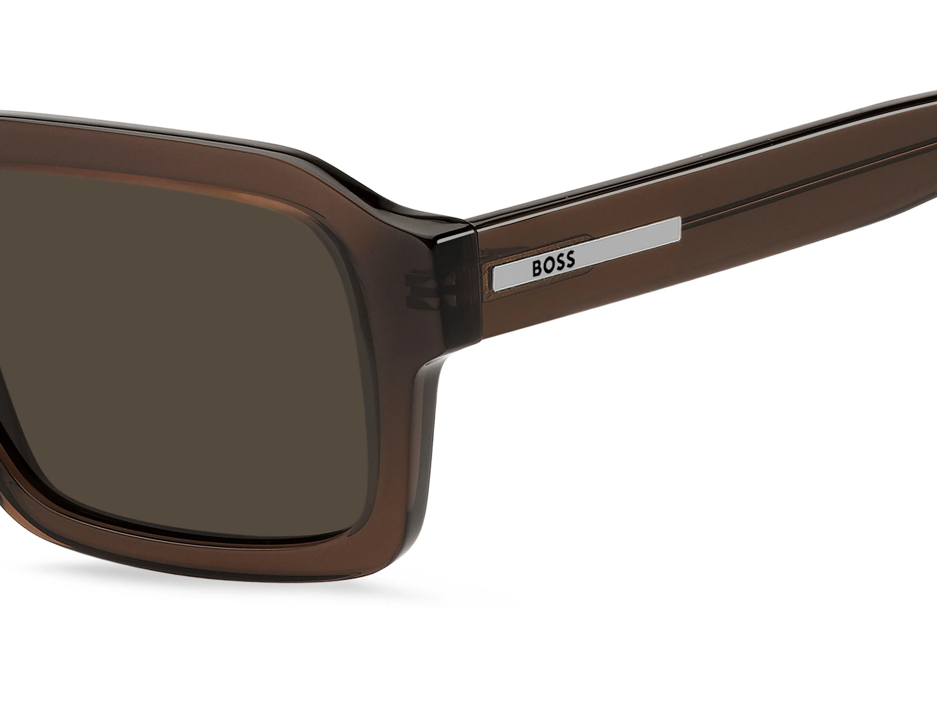 Hugo Boss BOSS 1984/S 09Q/IR Occhiali da sole Acetato Marrone Grigio Squadrata Normale - immagine 3