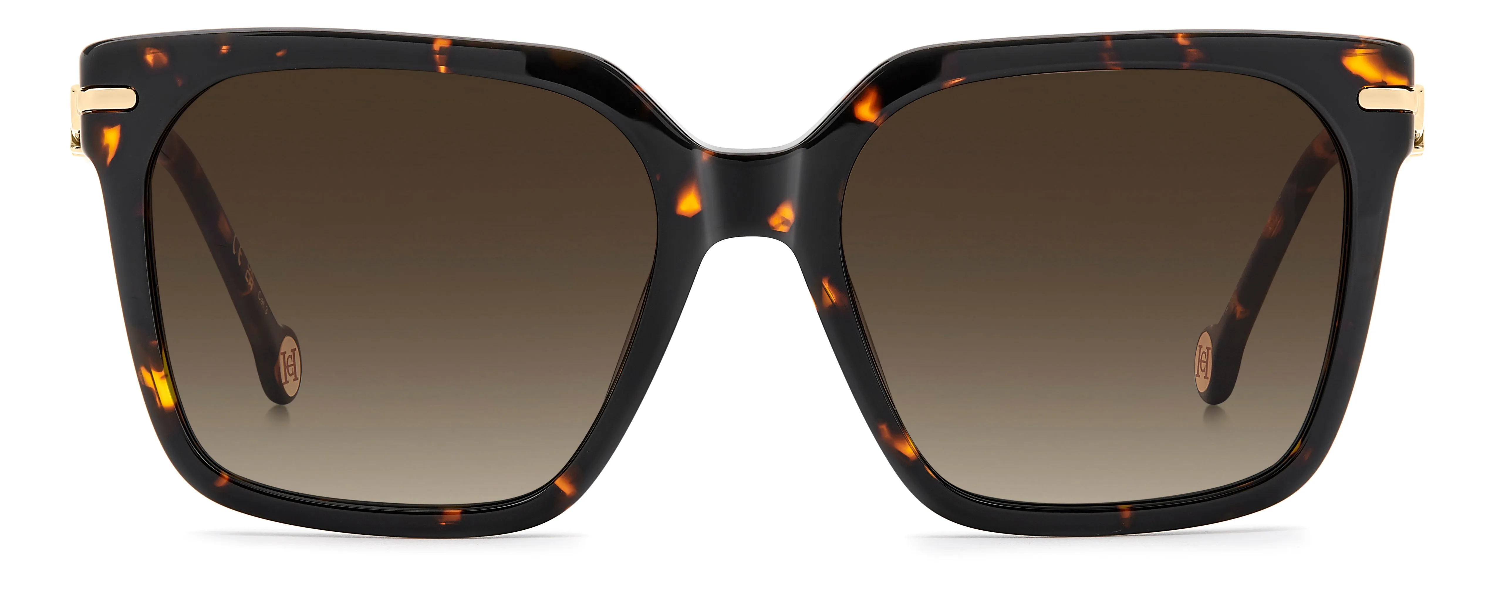 Carolina Herrera HER 0421/S 086/HA Occhiali da sole Acetato Havana Marrone Squadrata Normale Sfumato - immagine 2