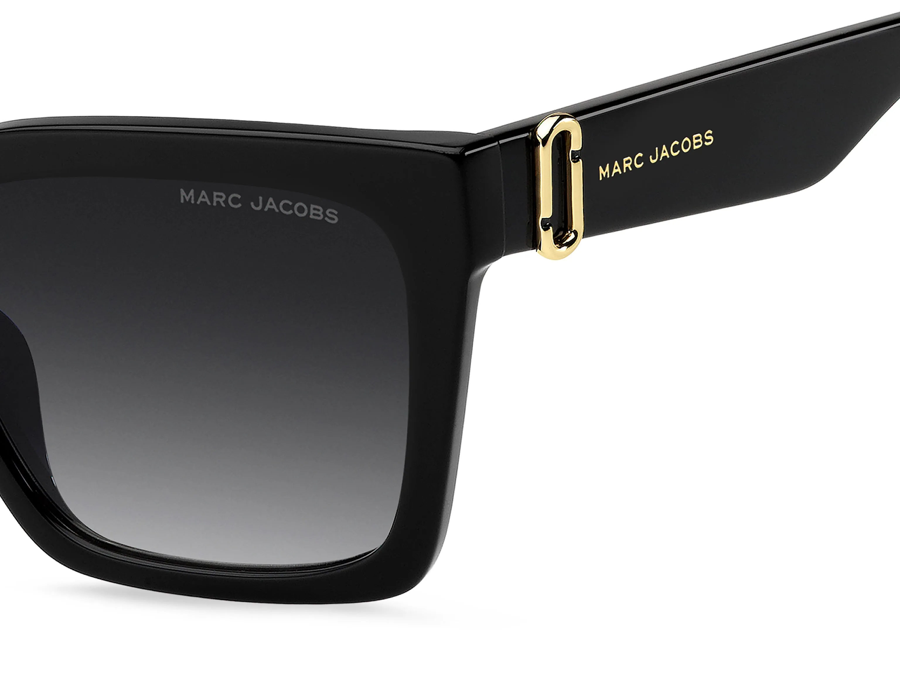 Marc Jacobs MARC 926/G/S 807/9O Occhiali da sole Acetato Nero Grigio Squadrata Normale Sfumato - immagine 3