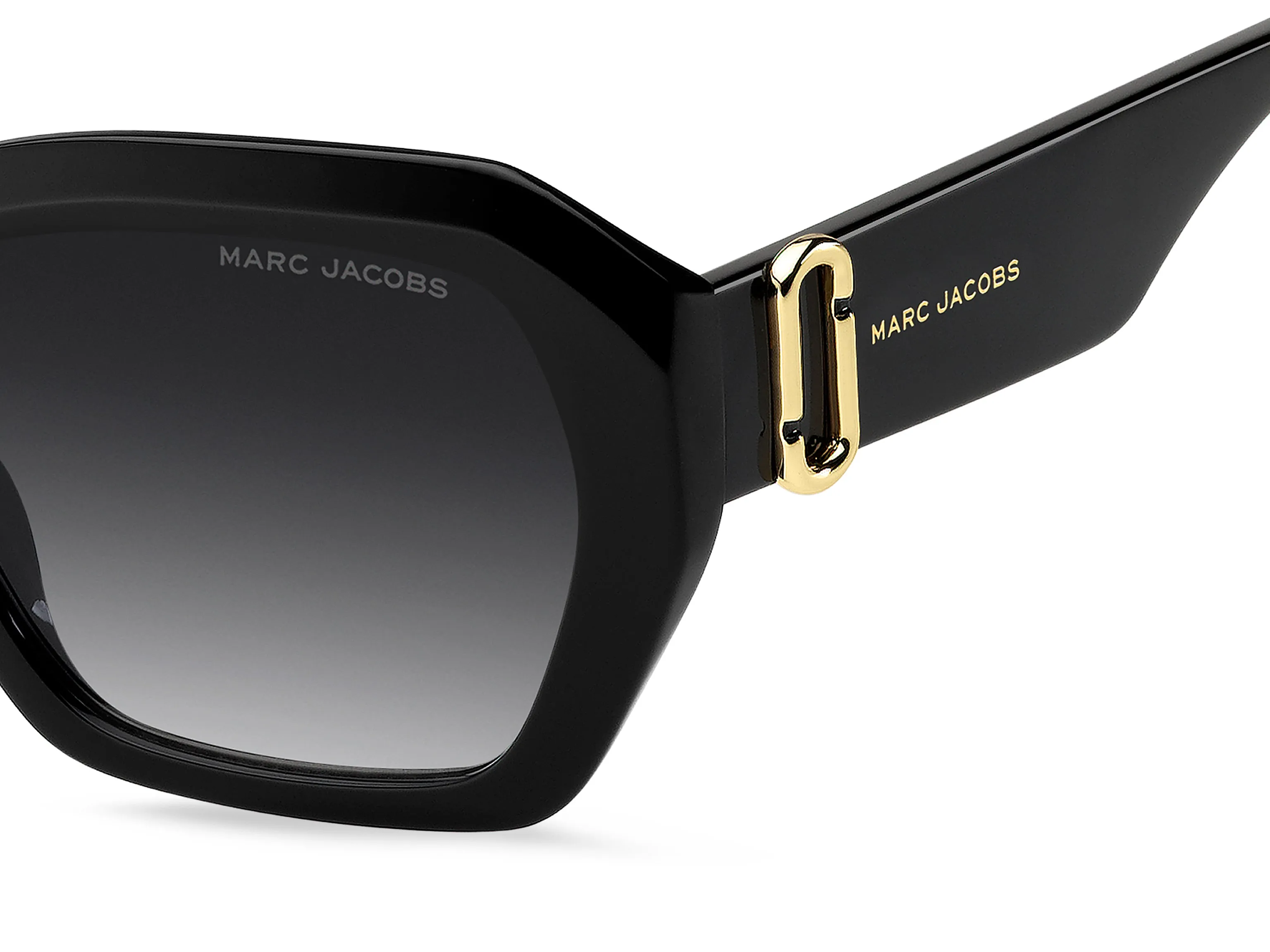 Marc Jacobs MARC 922/S 807/9O Occhiali da sole Acetato Nero Grigio Squadrata Normale Sfumato - immagine 3