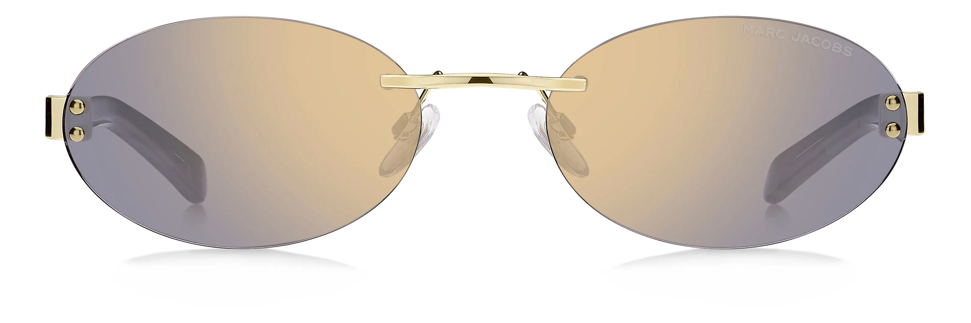 Marc Jacobs MARC 929/S LKS/K1 Occhiali da sole Metallo Oro Oro Rotonda Normale Specchiato - immagine 2