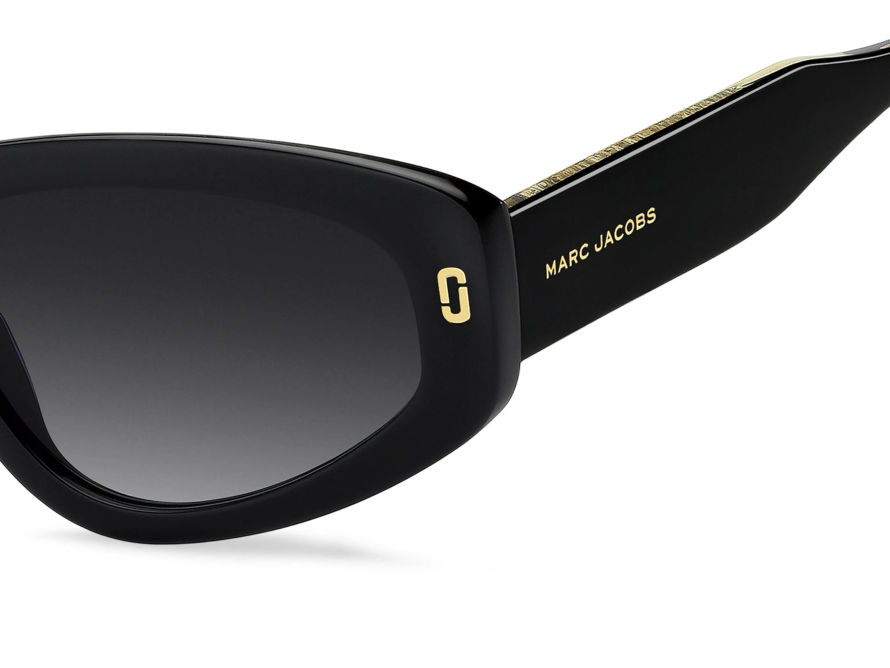 Marc Jacobs MJ 1146/S 807/9O Occhiali da sole Acetato Nero Grigio Cat Eye Normale Sfumato - immagine 3