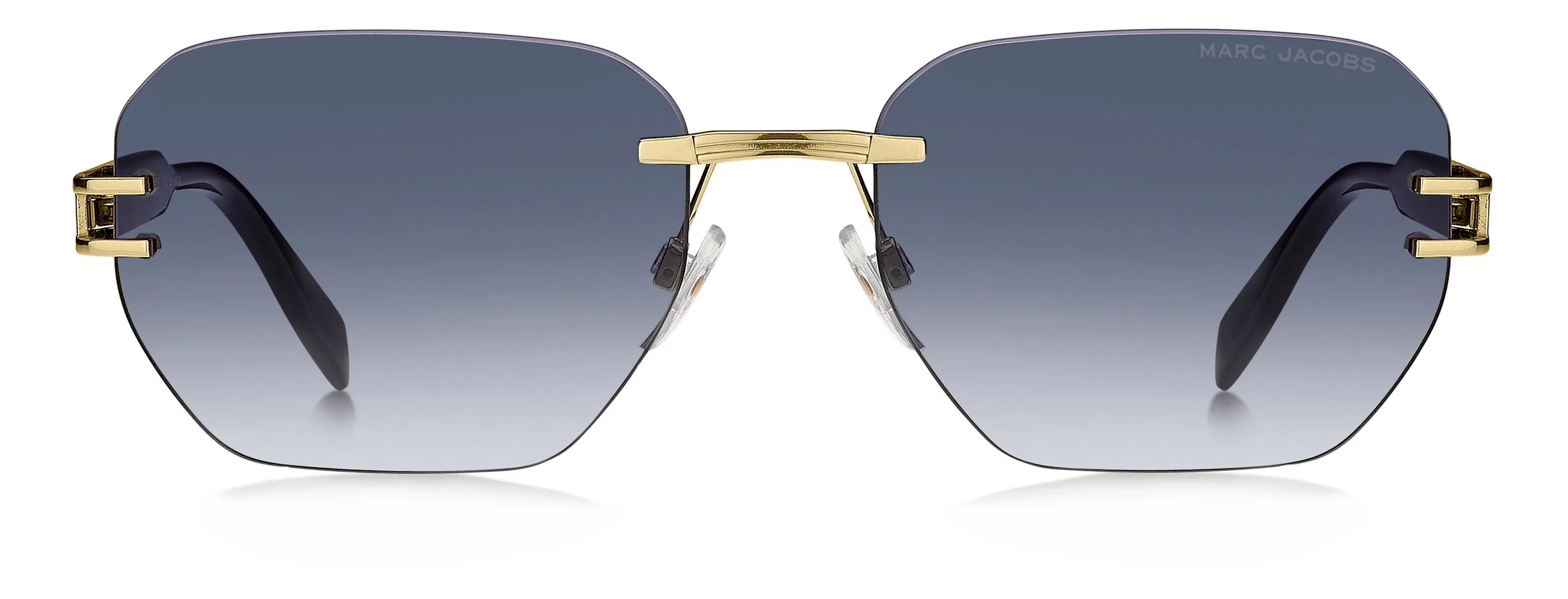 Marc Jacobs MARC 944/S RHL/08 Occhiali da sole Titanio Oro Blu Squadrata Normale Sfumato - immagine 2