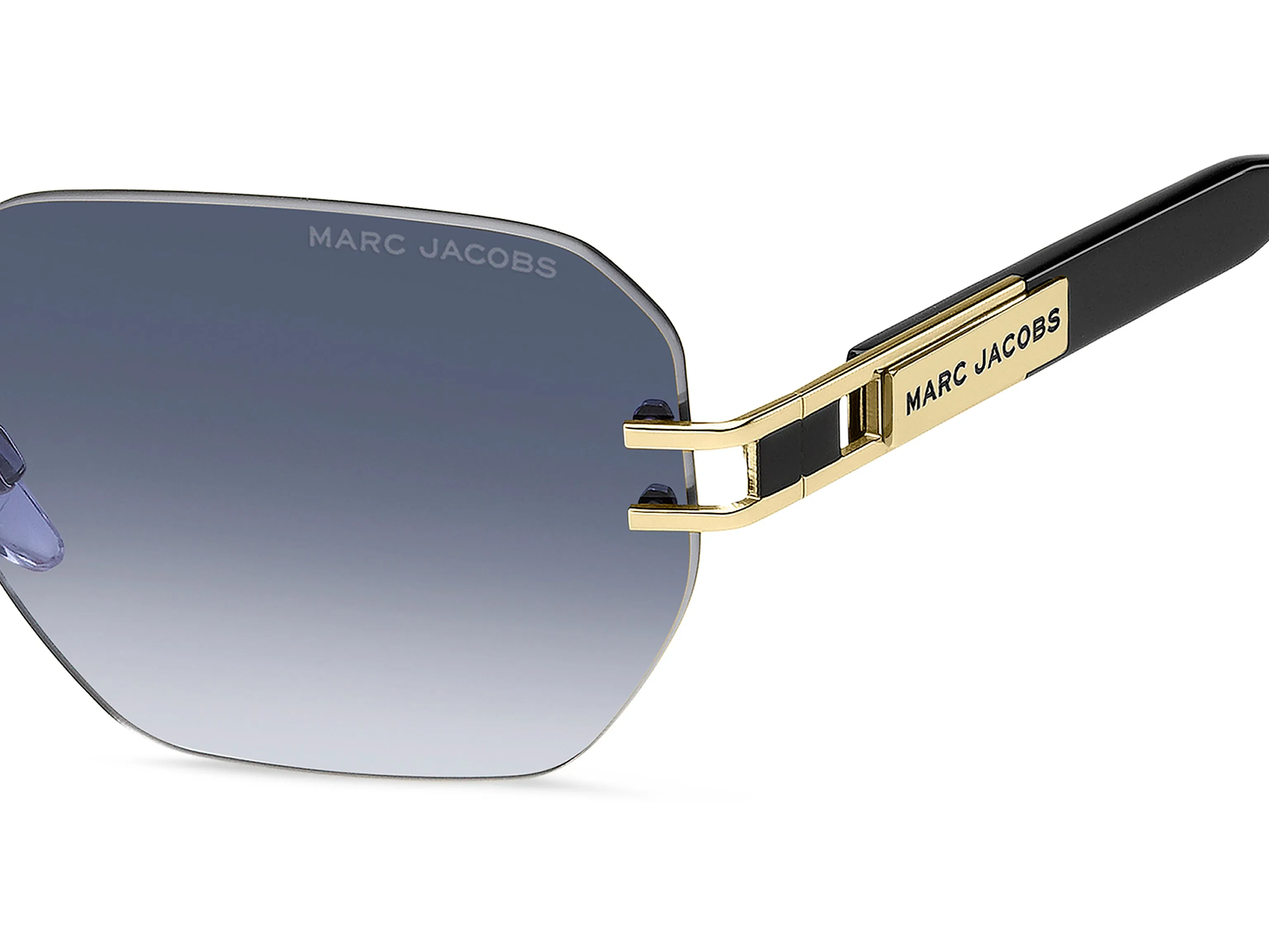 Marc Jacobs MARC 944/S RHL/08 Occhiali da sole Titanio Oro Blu Squadrata Normale Sfumato - immagine 3